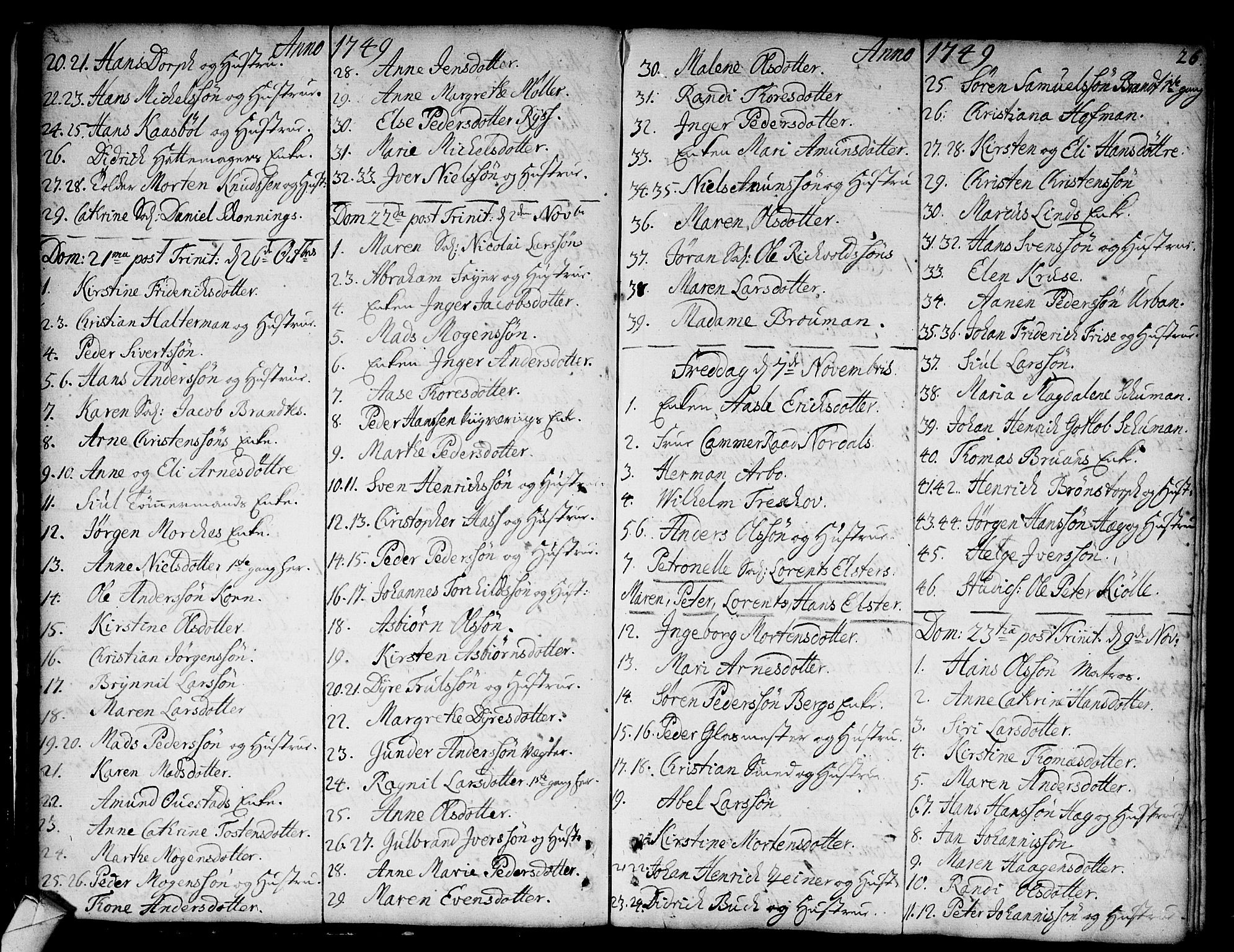 Strømsø kirkebøker, AV/SAKO-A-246/F/Fa/L0008: Parish register (official) no. I 8, 1748-1774, p. 26