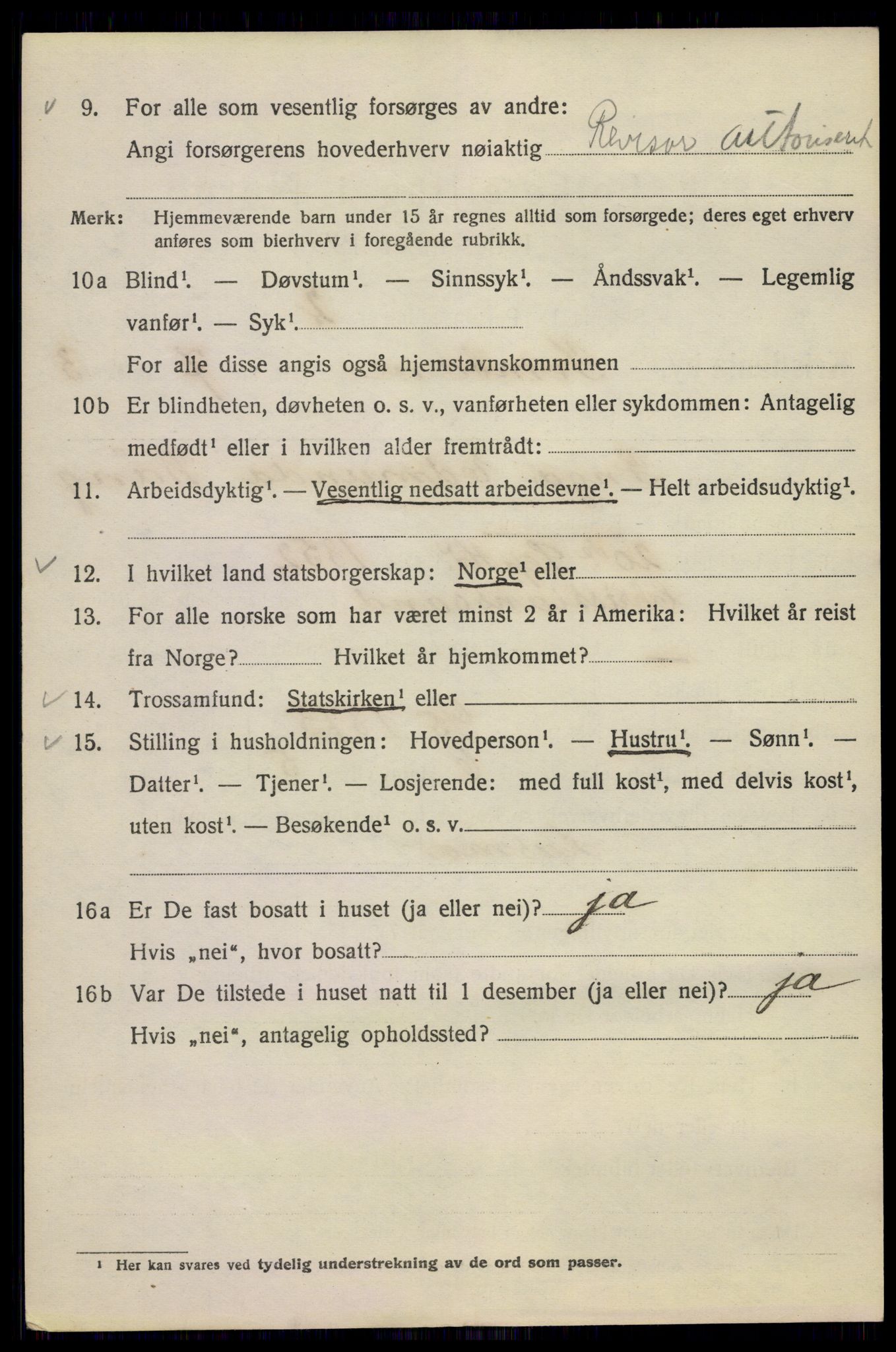 SAO, 1920 census for Kristiania, 1920, p. 322822