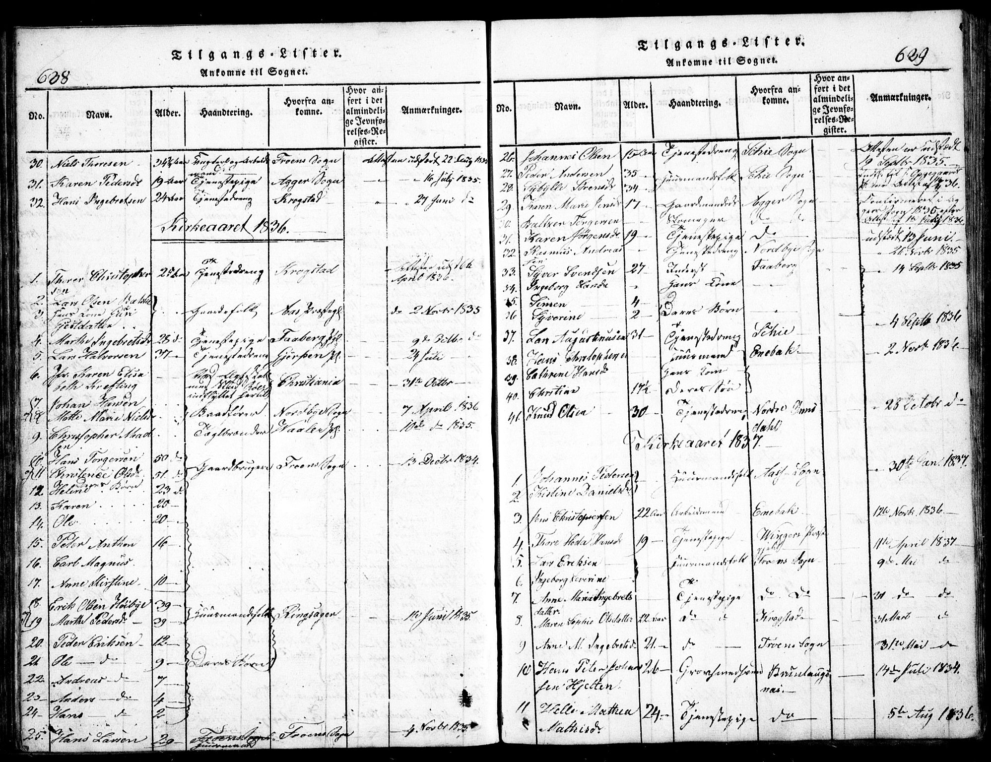 Nesodden prestekontor Kirkebøker, AV/SAO-A-10013/G/Ga/L0001: Parish register (copy) no. I 1, 1814-1847, p. 638-639