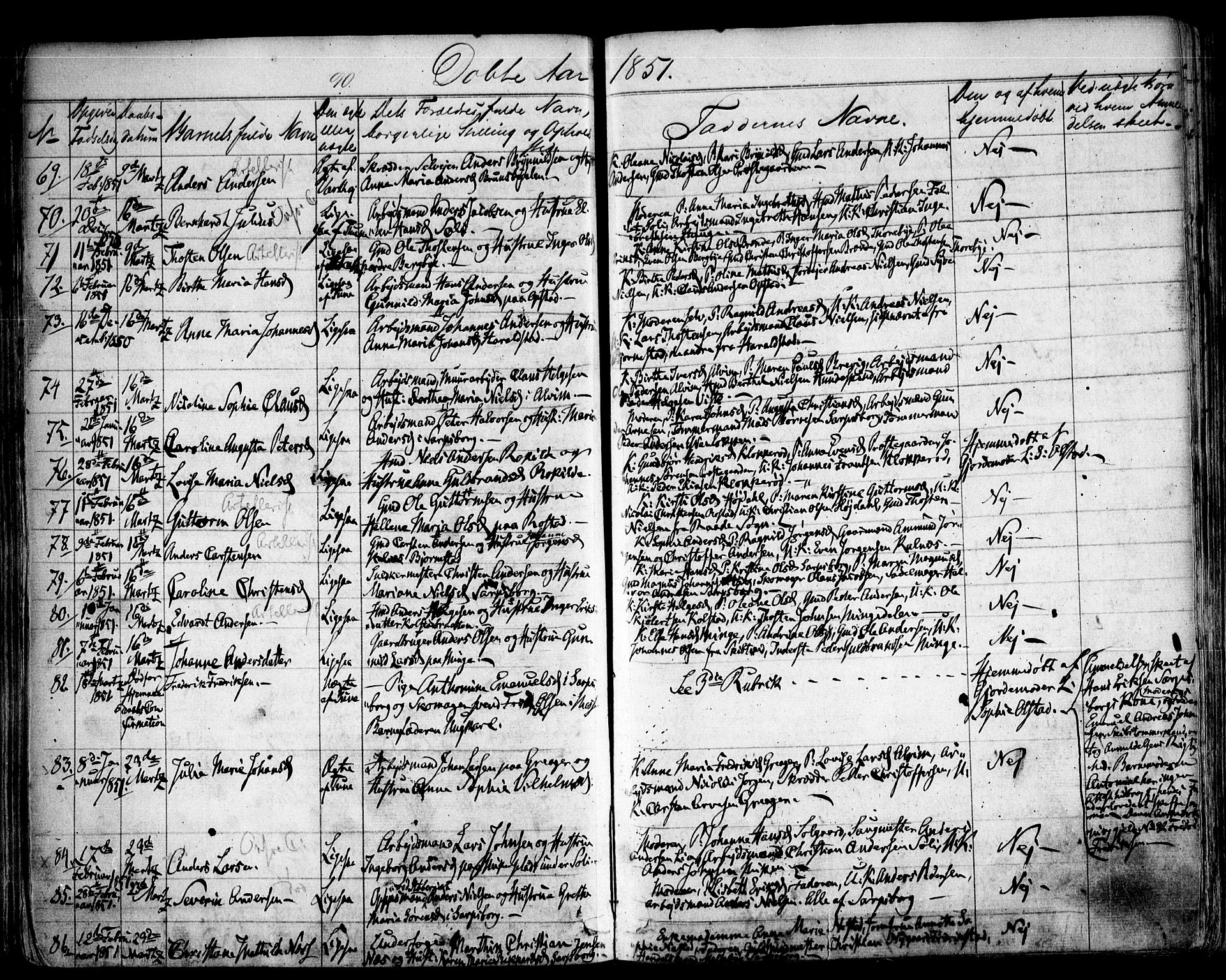 Tune prestekontor Kirkebøker, AV/SAO-A-2007/F/Fa/L0010a: Parish register (official) no. 10A, 1847-1852, p. 90