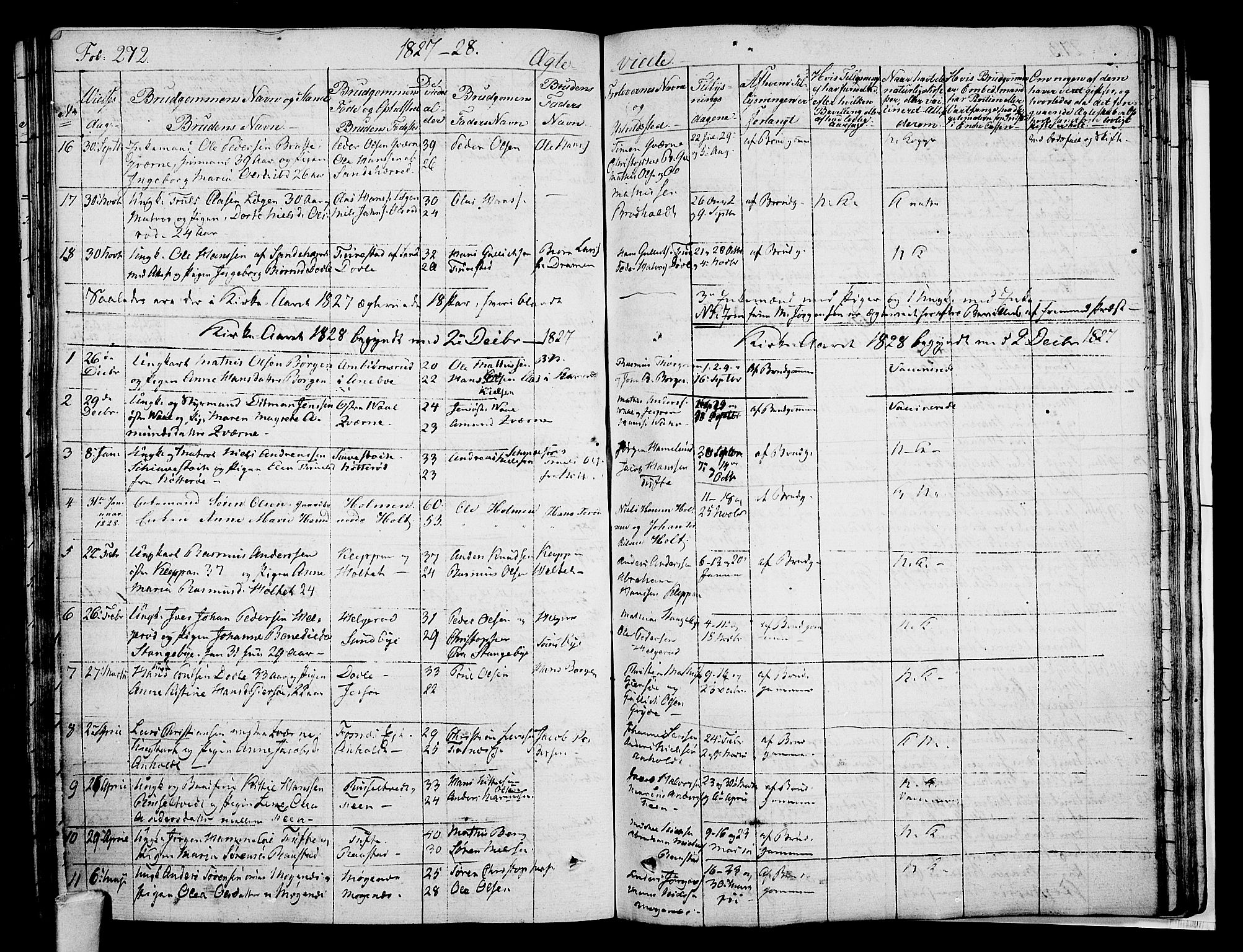 Stokke kirkebøker, SAKO/A-320/F/Fa/L0006: Parish register (official) no. I 6, 1826-1843, p. 272