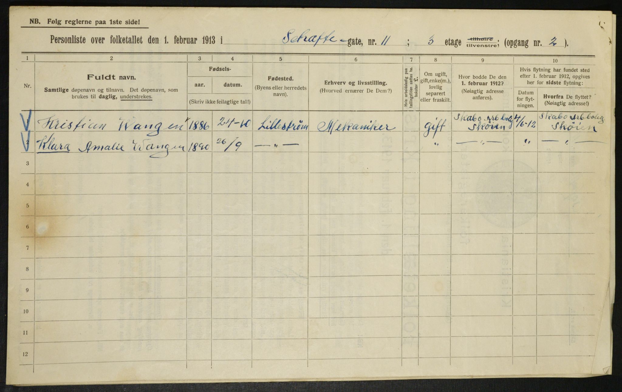 OBA, Municipal Census 1913 for Kristiania, 1913, p. 89386