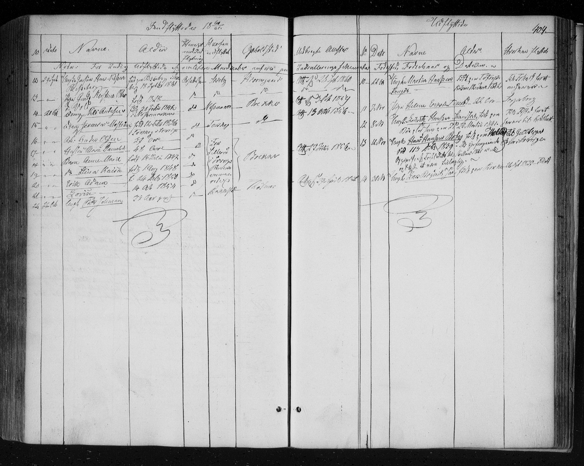 Berg prestekontor Kirkebøker, AV/SAO-A-10902/F/Fa/L0004: Parish register (official) no. I 4, 1843-1860, p. 404