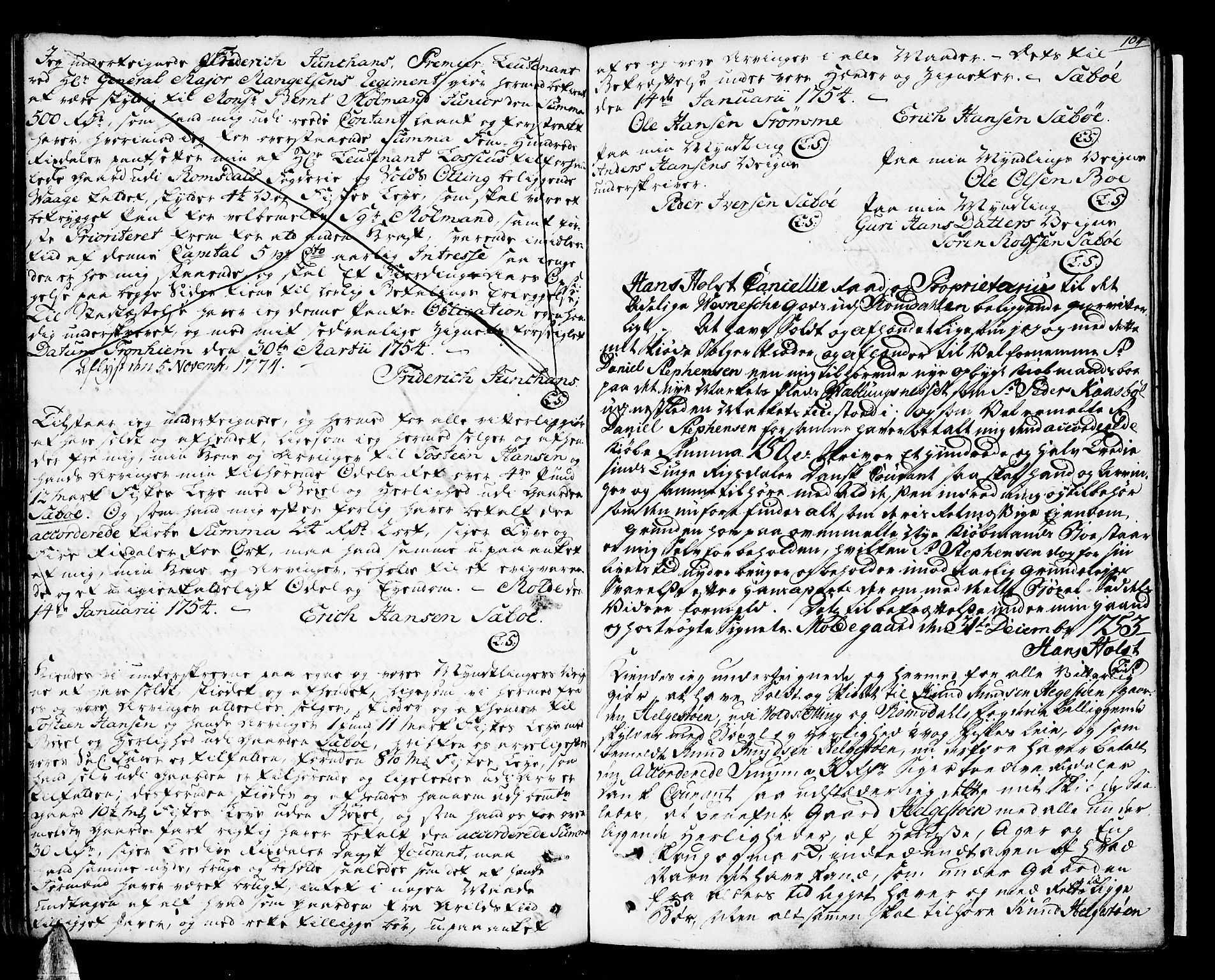 Romsdal sorenskriveri, SAT/A-4149/1/2/2C/L0003: Mortgage book no. 3, 1747-1767, p. 104