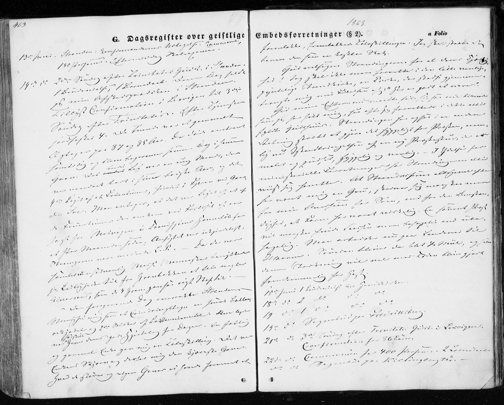 Ministerialprotokoller, klokkerbøker og fødselsregistre - Nord-Trøndelag, AV/SAT-A-1458/701/L0008: Parish register (official) no. 701A08 /1, 1854-1863, p. 463