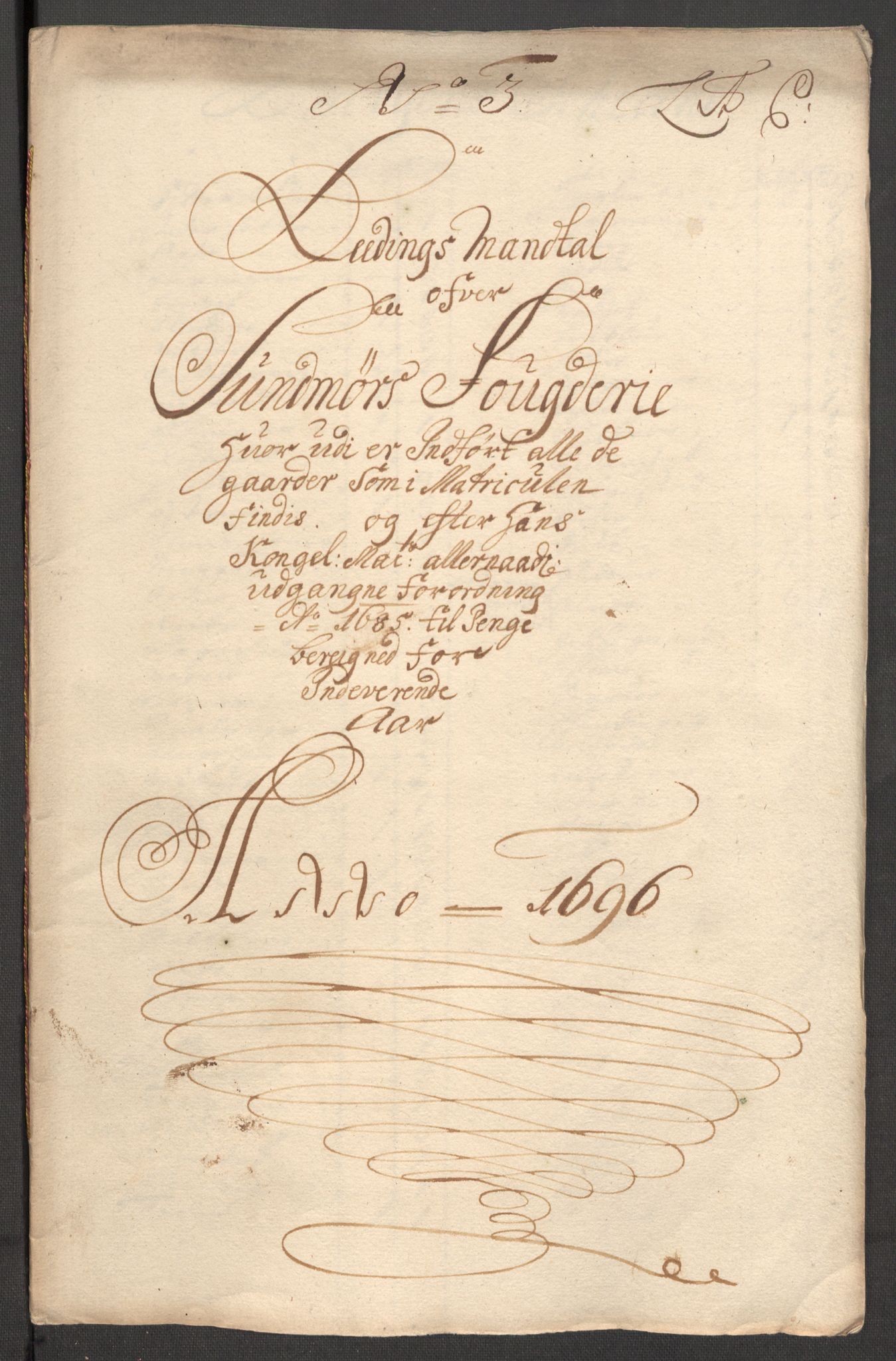 Rentekammeret inntil 1814, Reviderte regnskaper, Fogderegnskap, AV/RA-EA-4092/R54/L3556: Fogderegnskap Sunnmøre, 1696-1698, p. 78