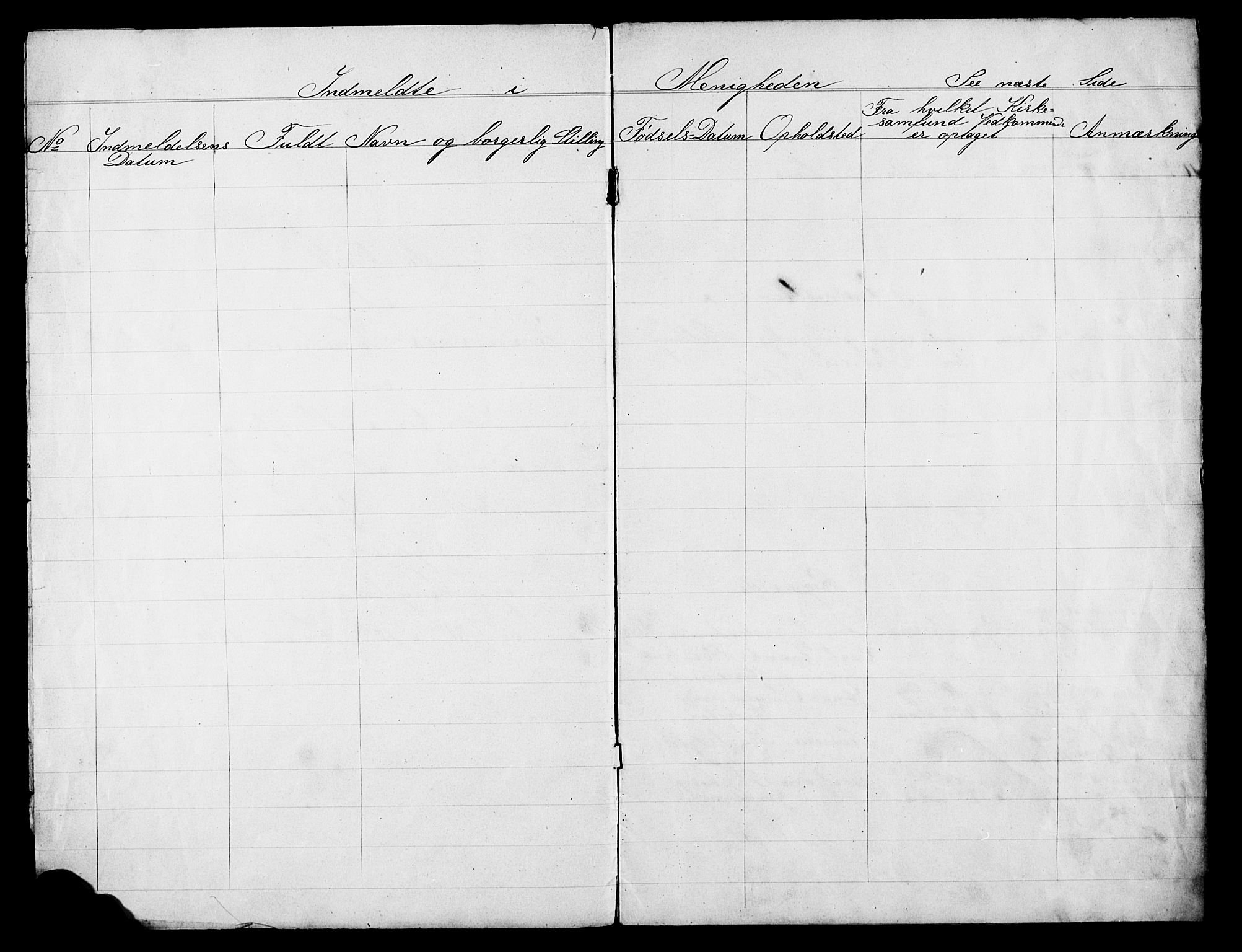 Pa 0160 - Vennenes Samfunn, Stavanger, AV/SAST-A-100269/F/Fc/L0002: Dissenter register no. 2, 1880-1891