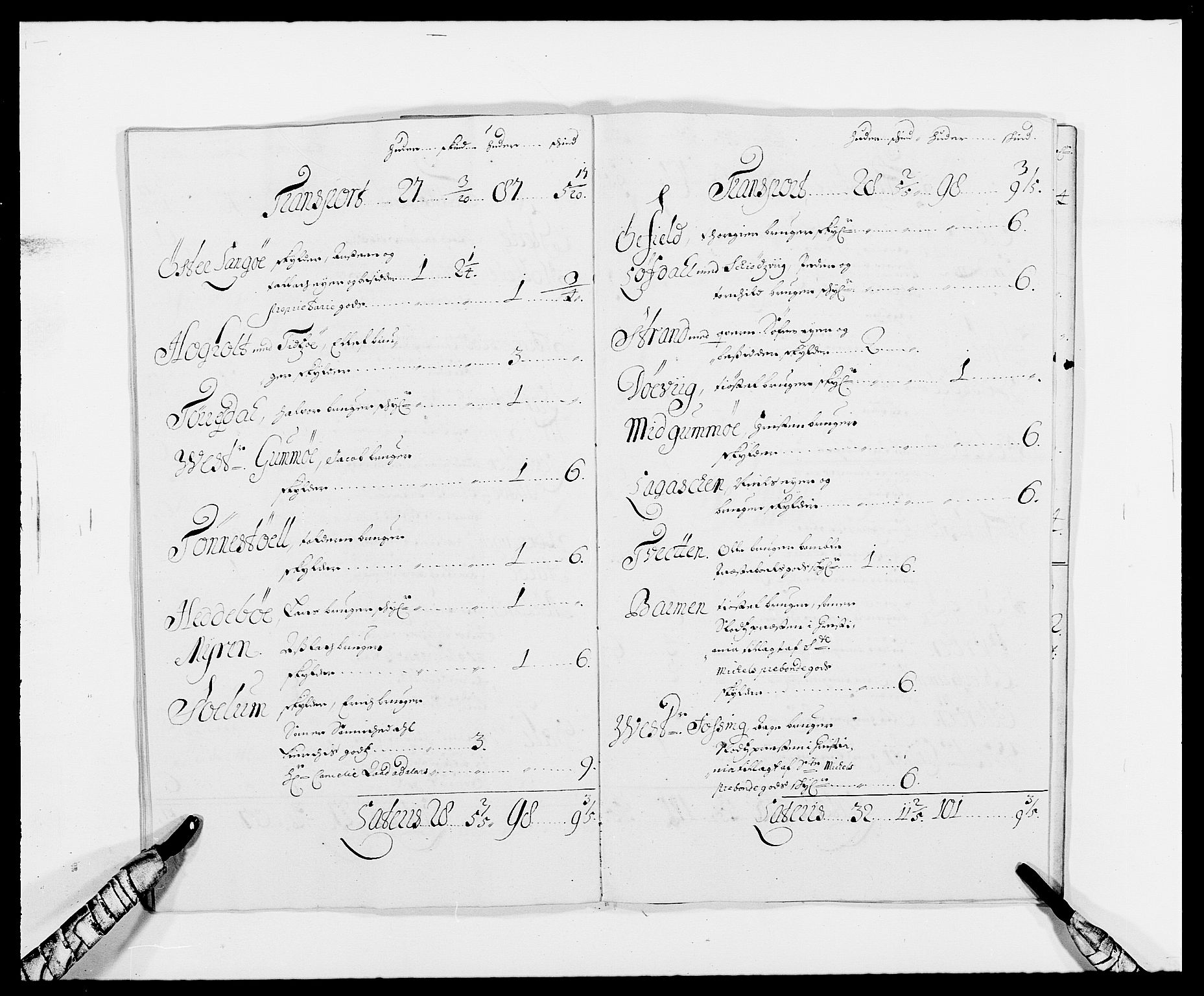Rentekammeret inntil 1814, Reviderte regnskaper, Fogderegnskap, AV/RA-EA-4092/R34/L2051: Fogderegnskap Bamble, 1688-1691, p. 221