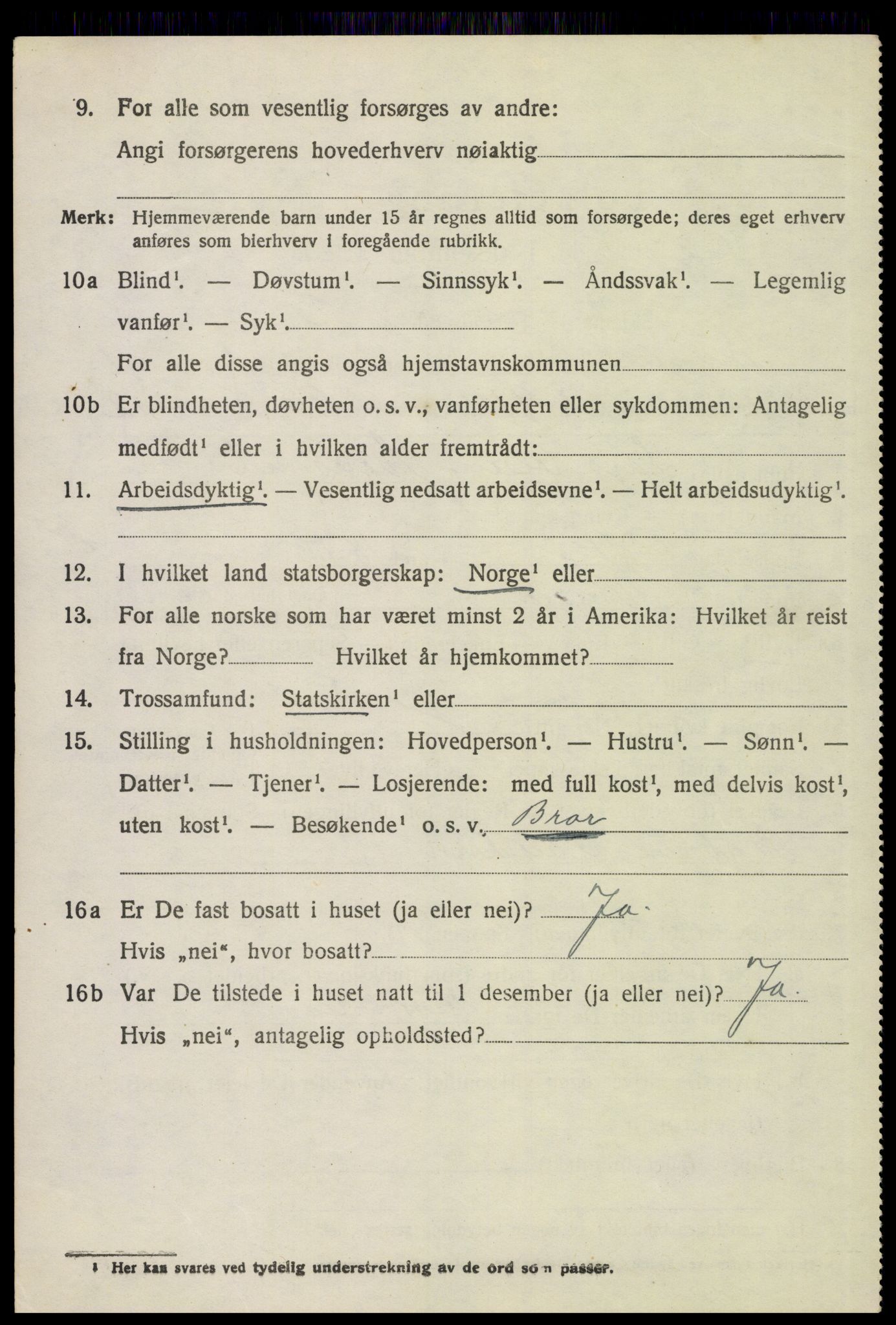 SAH, 1920 census for Vinger, 1920, p. 10037