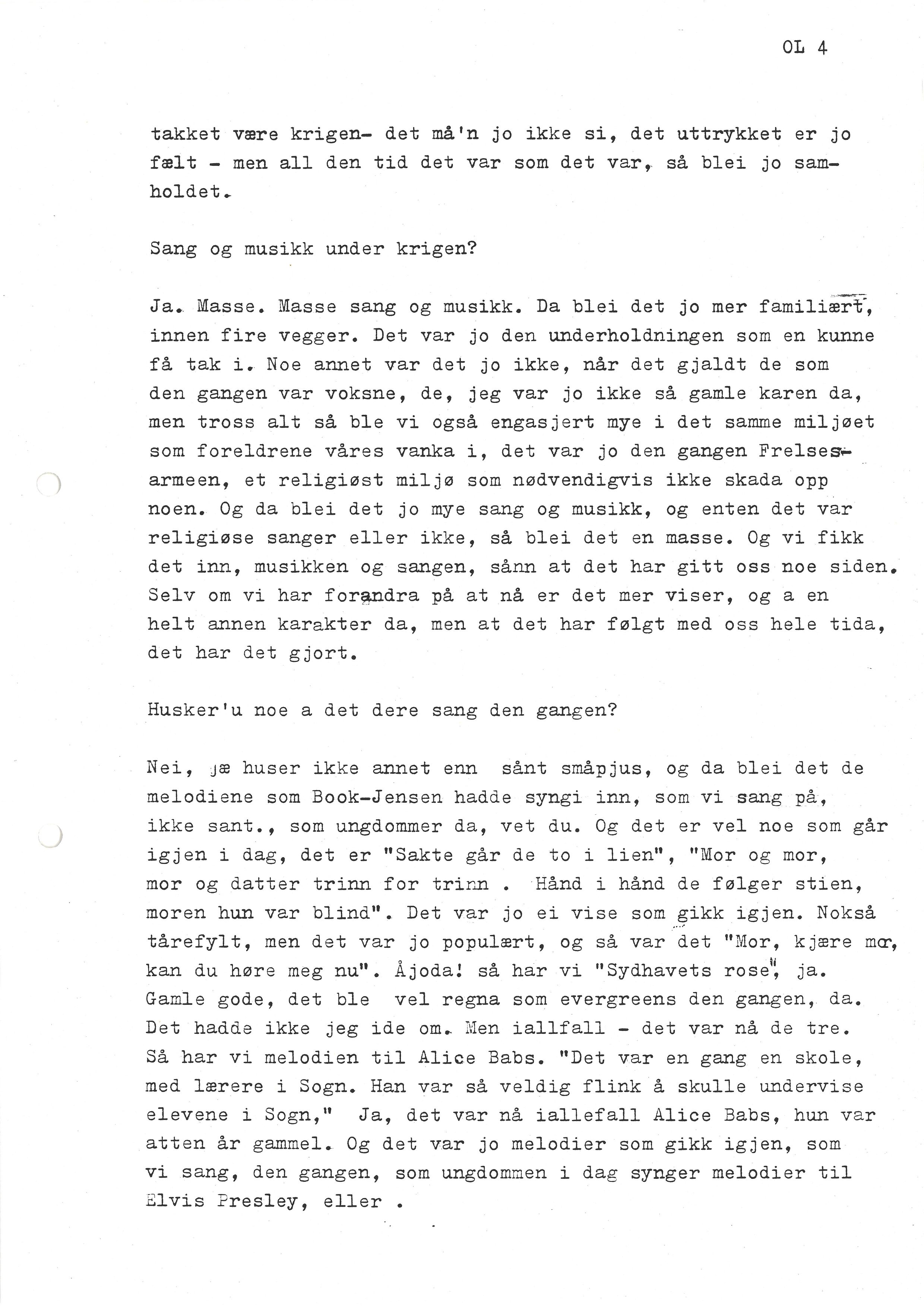 Sa 16 - Folkemusikk fra Vestfold, Gjerdesamlingen, VEMU/A-1868/I/L0001: Informantregister med intervjunedtegnelser, 1979-1986