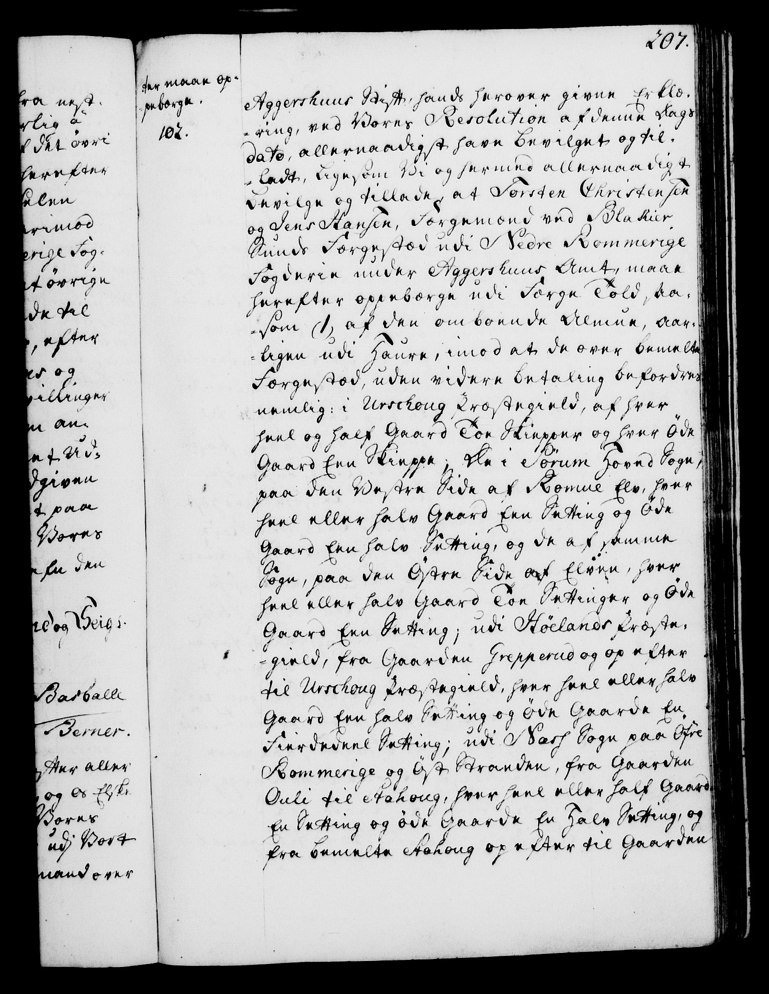 Rentekammeret, Kammerkanselliet, AV/RA-EA-3111/G/Gg/Gga/L0006: Norsk ekspedisjonsprotokoll med register (merket RK 53.6), 1749-1759, p. 207