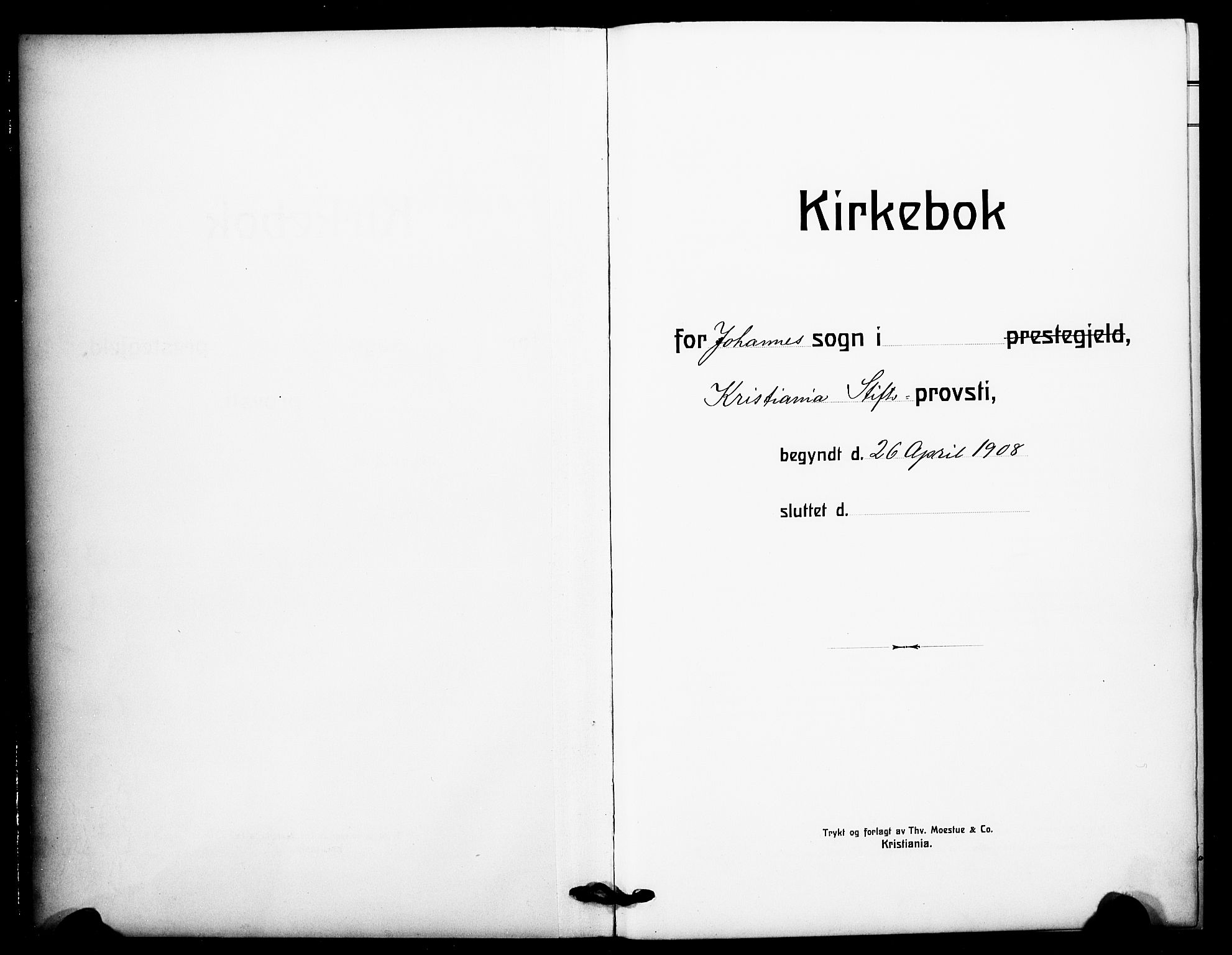 Johannes prestekontor Kirkebøker, SAO/A-10852/F/Fa/L0011: Parish register (official) no. 11, 1908-1921
