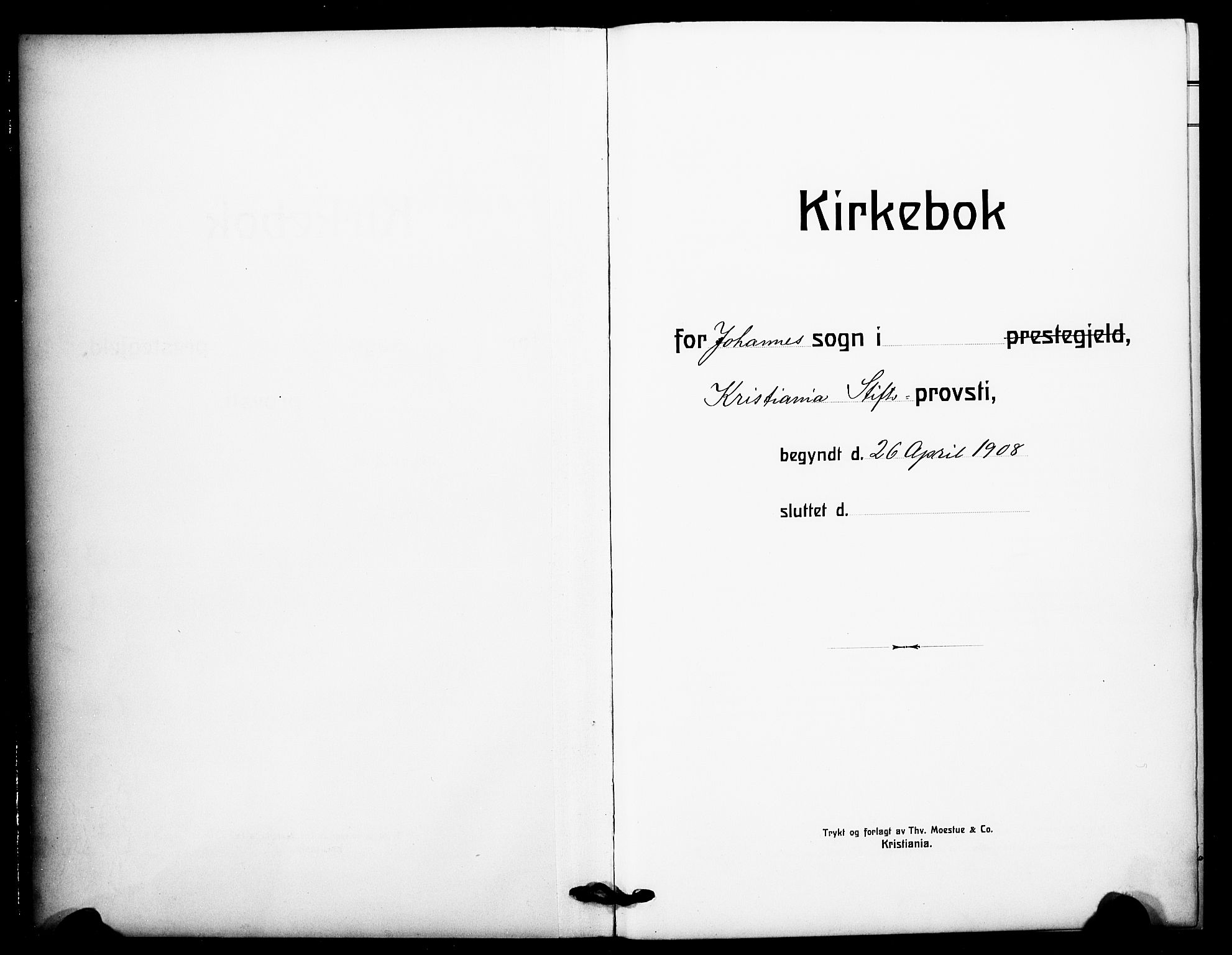 Johannes prestekontor Kirkebøker, AV/SAO-A-10852/F/Fa/L0011: Parish register (official) no. 11, 1908-1921