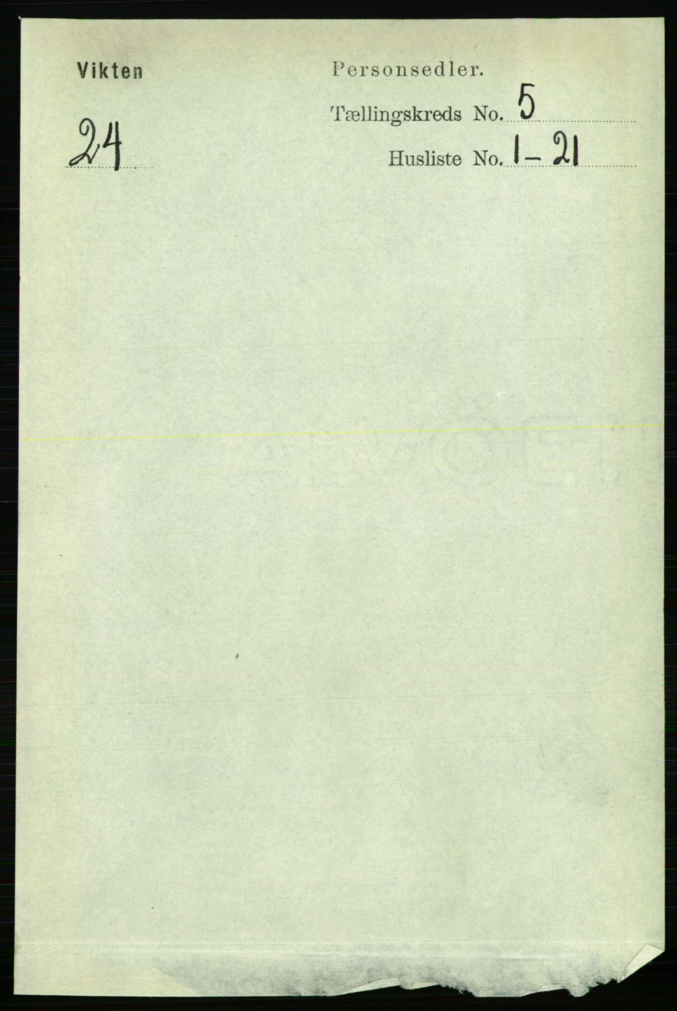 RA, 1891 census for 1750 Vikna, 1891, p. 2841