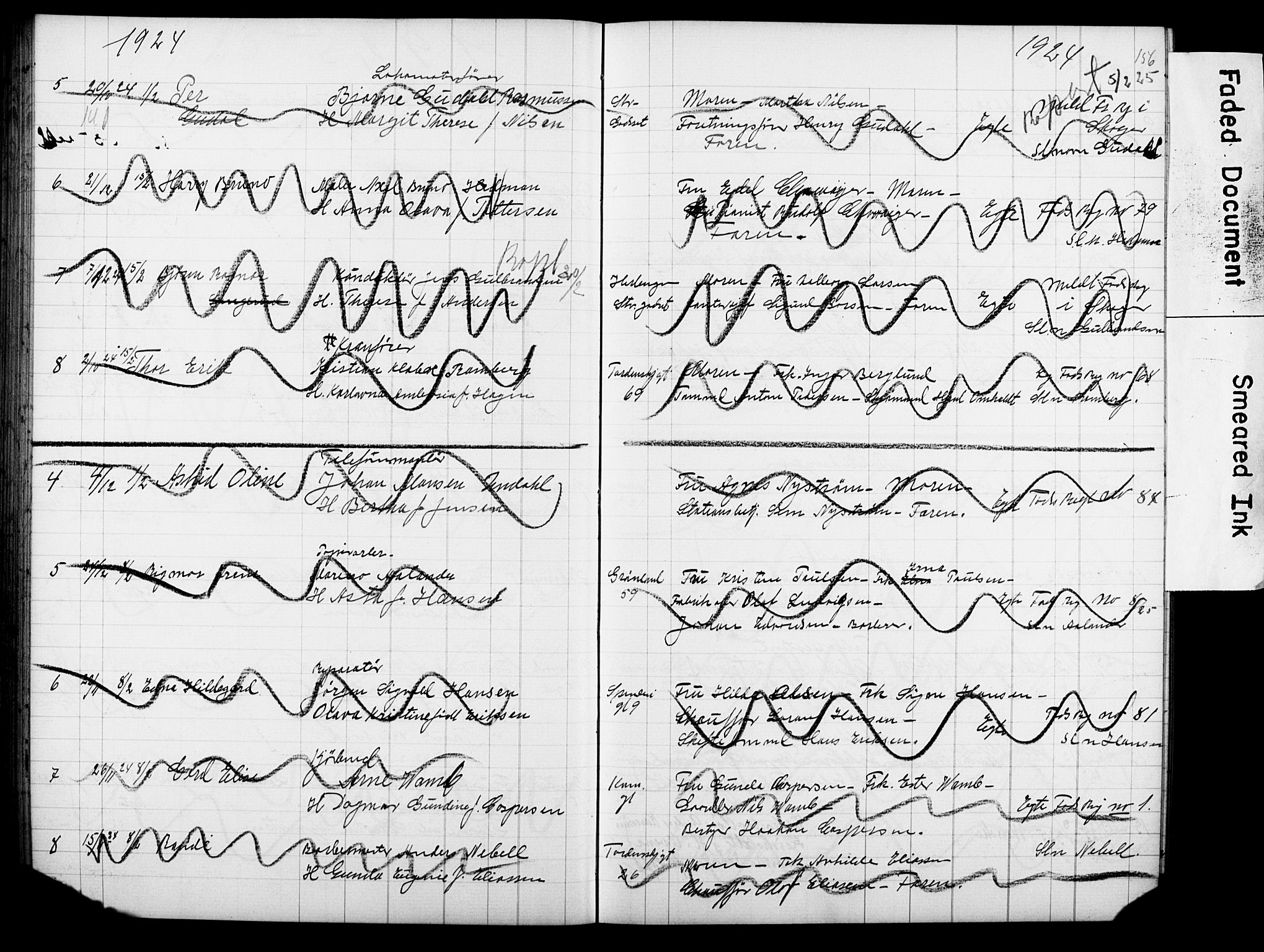 Strømsø kirkebøker, AV/SAKO-A-246/Y/Ya/L0007: Parish register draft no. I 7, 1915-1932, p. 156