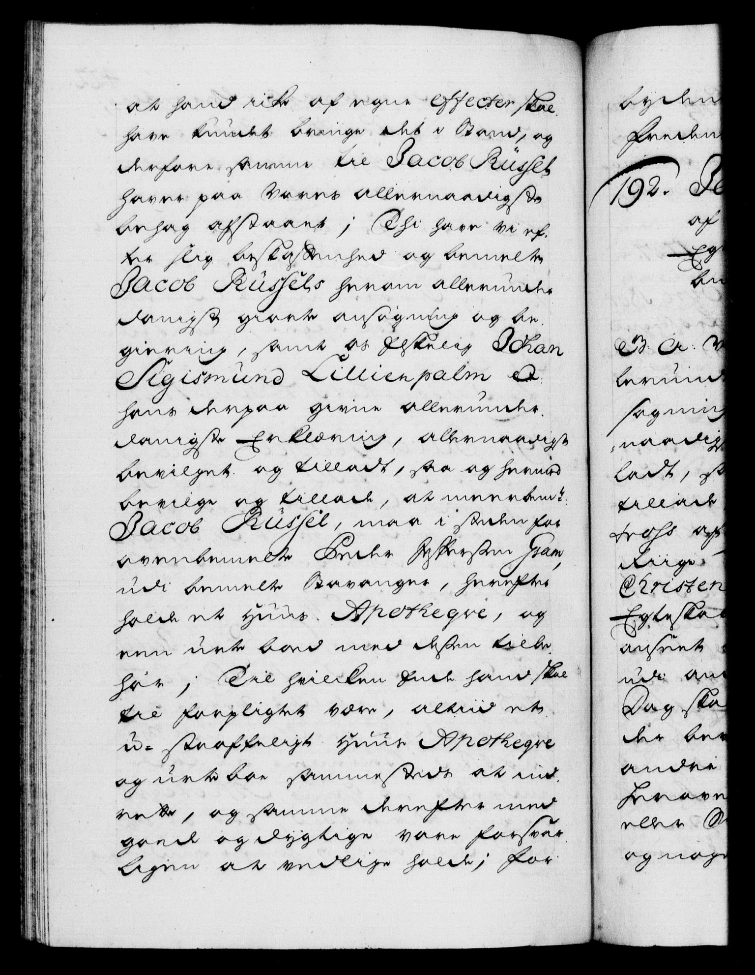 Danske Kanselli 1572-1799, AV/RA-EA-3023/F/Fc/Fca/Fcaa/L0025: Norske registre, 1726-1728, p. 422b