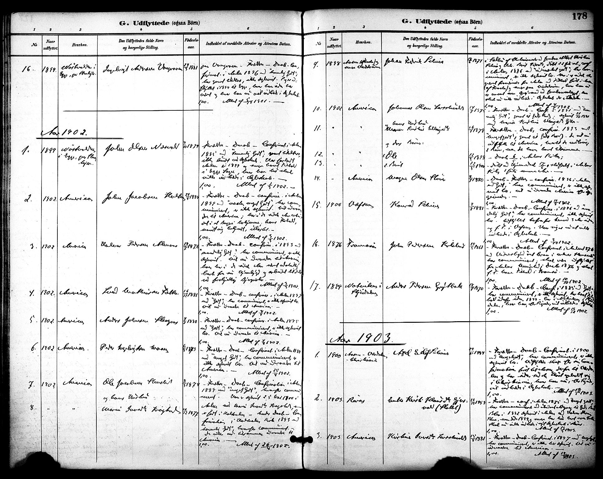 Ministerialprotokoller, klokkerbøker og fødselsregistre - Sør-Trøndelag, SAT/A-1456/686/L0984: Parish register (official) no. 686A02, 1891-1906, p. 178