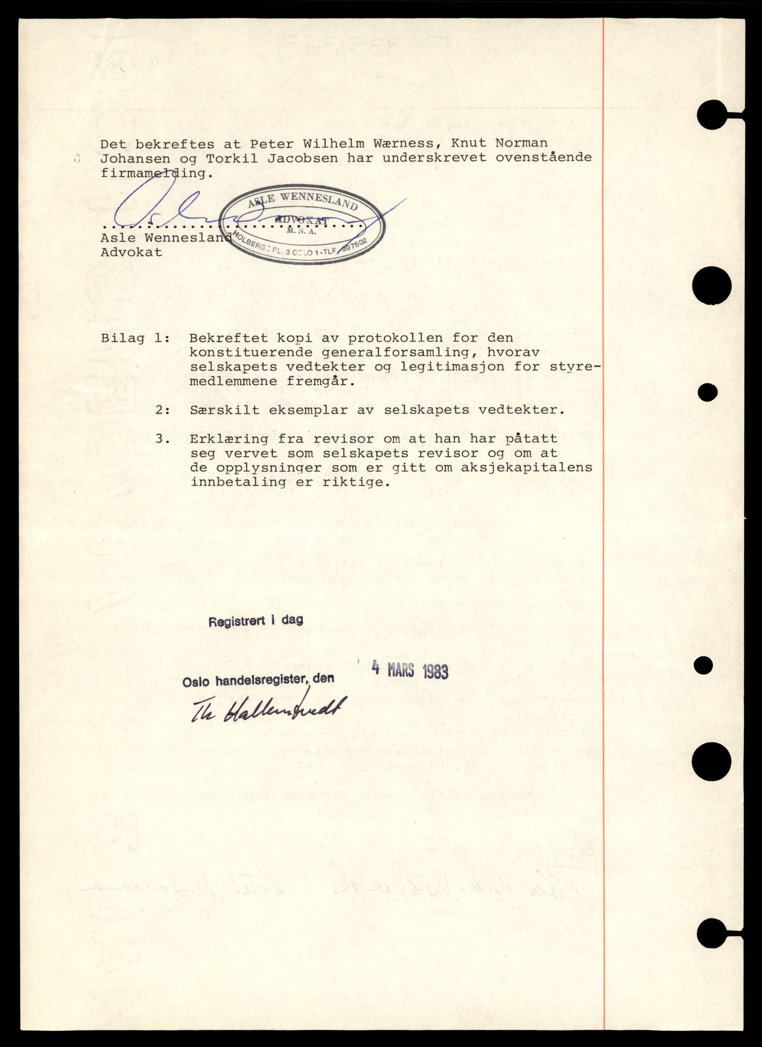 Oslo byfogd, Handelsregisteret, AV/SAT-A-10867/G/Gb/Gbb/L0061: Registreringsmeldinger, S-Tb, 1983, p. 6