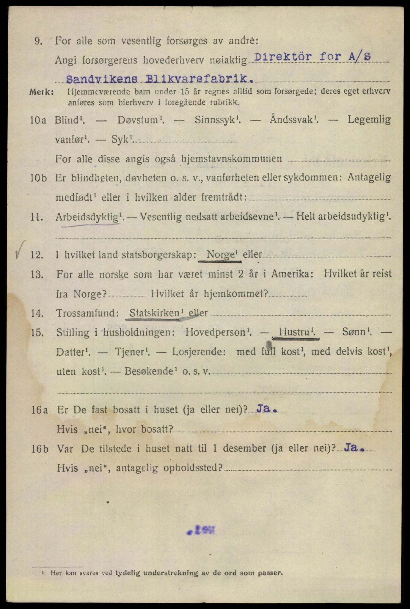 SAO, 1920 census for Kristiania, 1920, p. 432674