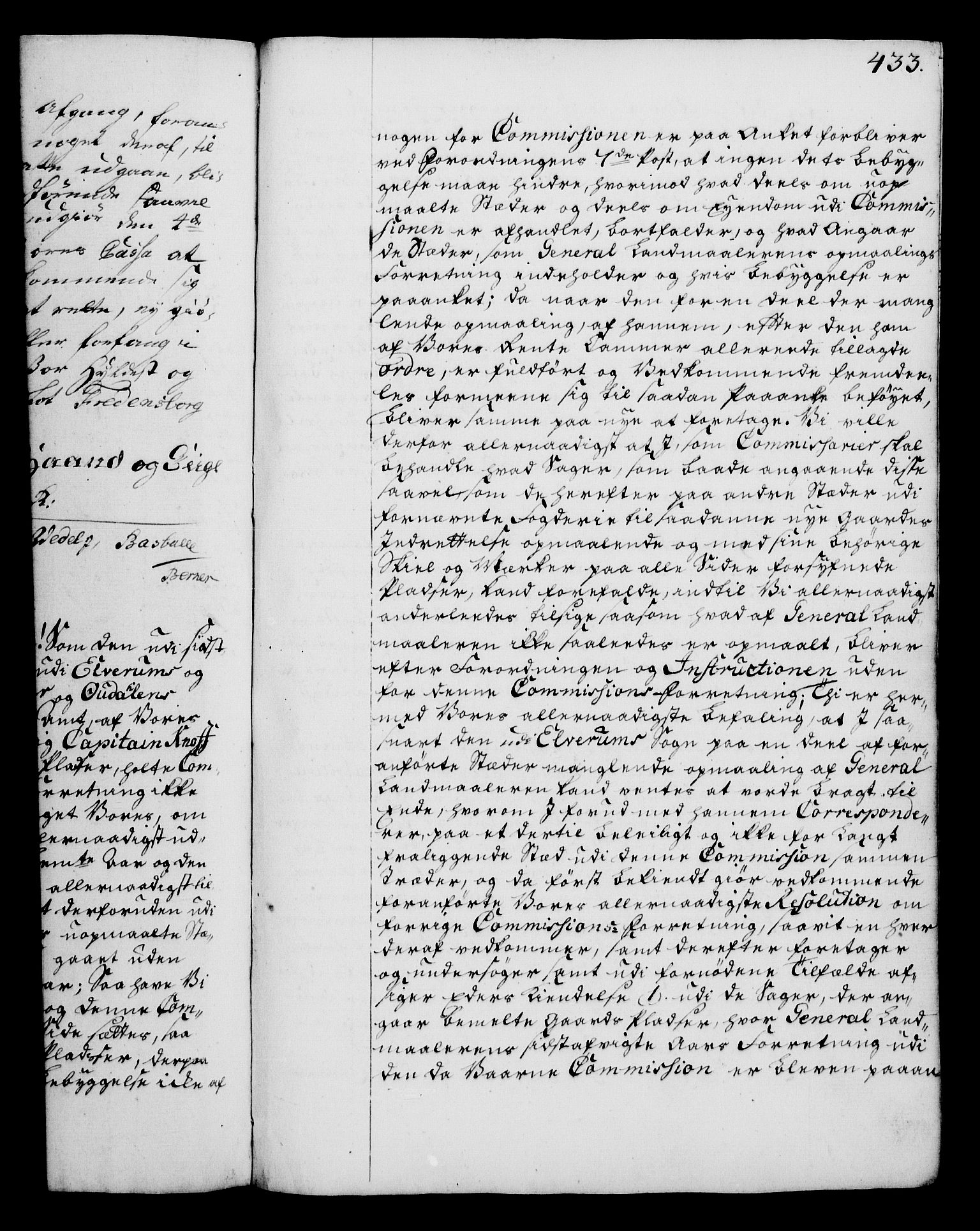 Rentekammeret, Kammerkanselliet, RA/EA-3111/G/Gg/Gga/L0006: Norsk ekspedisjonsprotokoll med register (merket RK 53.6), 1749-1759, p. 433