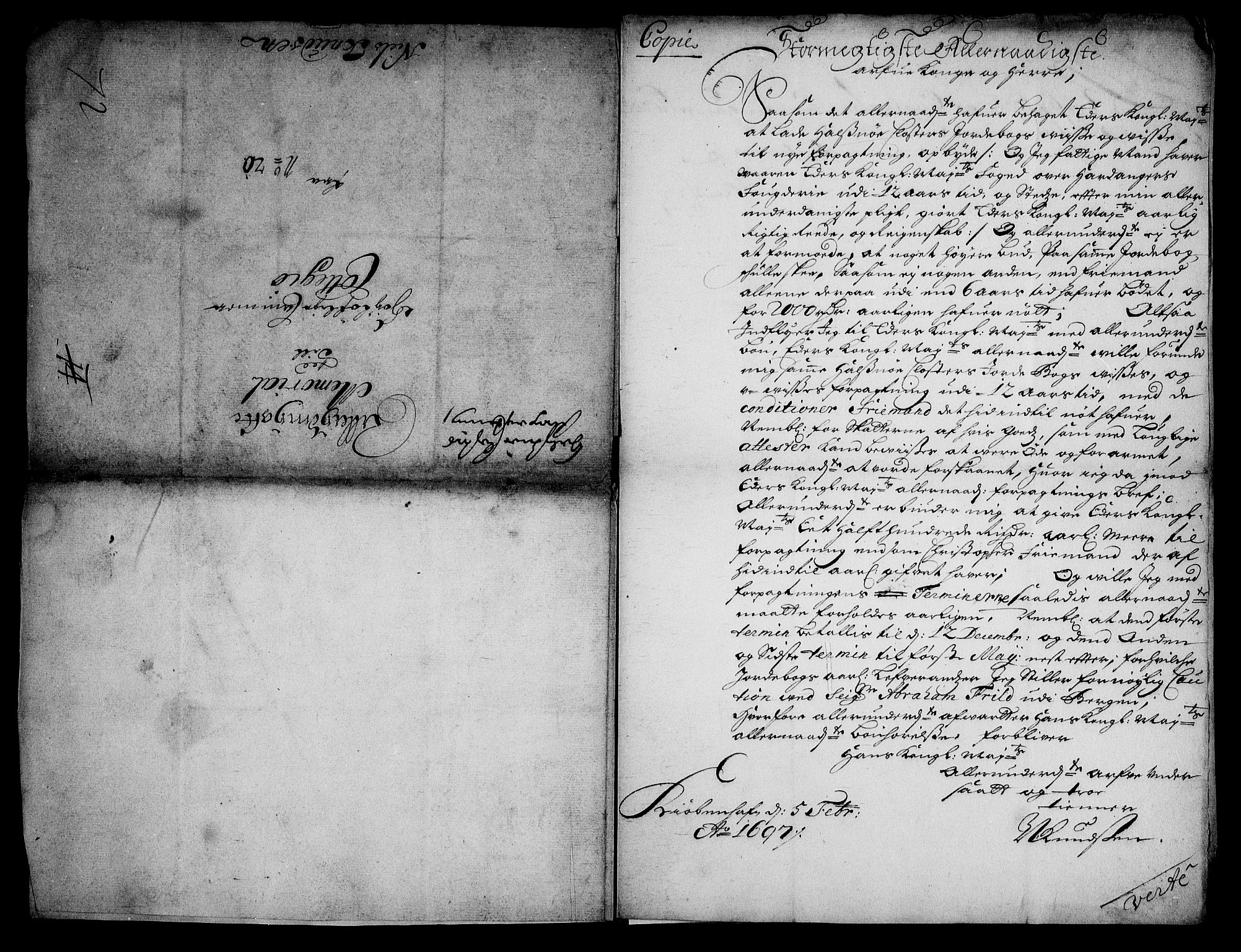 Rentekammeret inntil 1814, Realistisk ordnet avdeling, RA/EA-4070/On/L0005: [Jj 6]: Forskjellige dokumenter om Halsnøy klosters gods, 1697-1770, p. 4