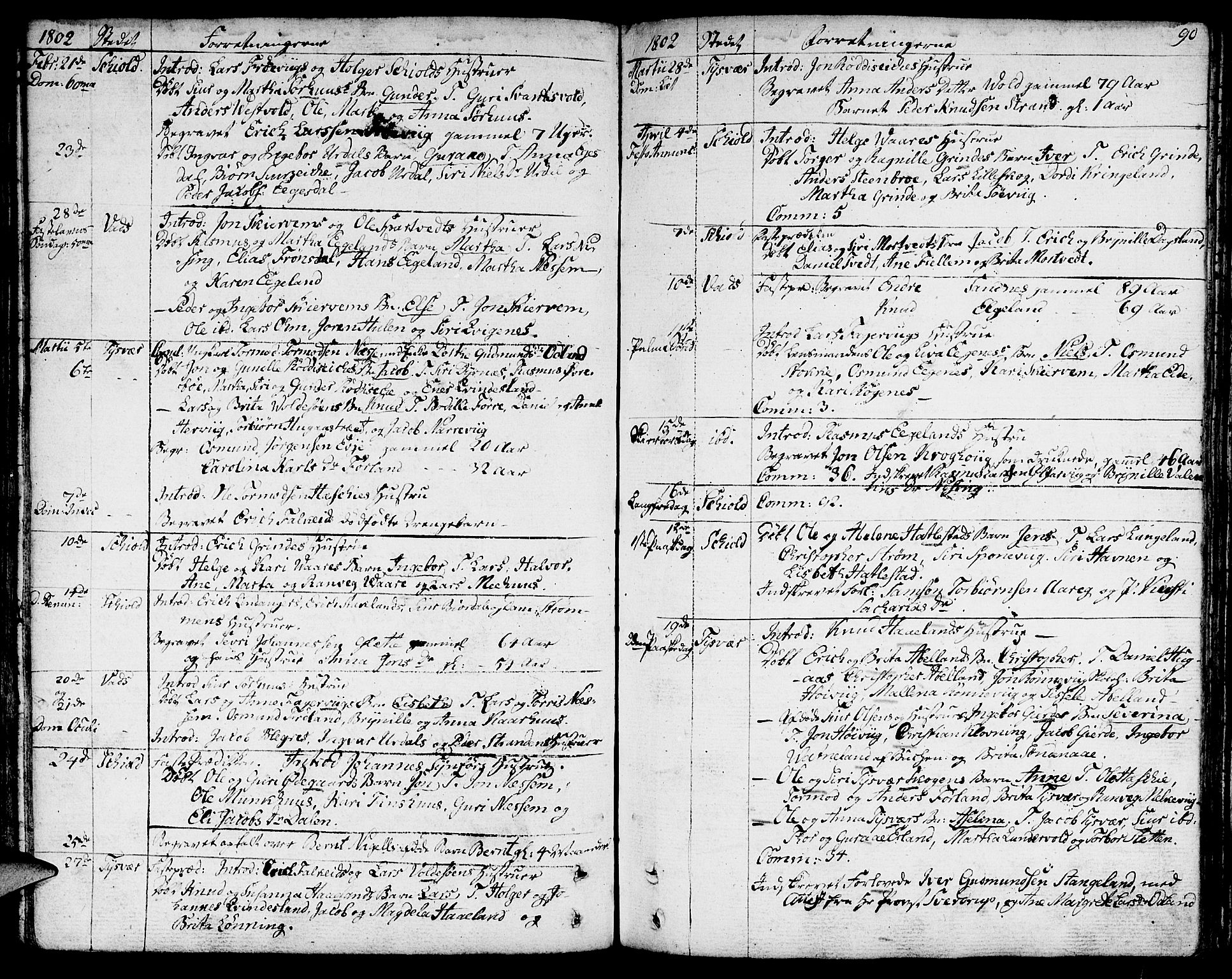 Skjold sokneprestkontor, SAST/A-101847/H/Ha/Haa/L0002: Parish register (official) no. A 2, 1786-1815, p. 90