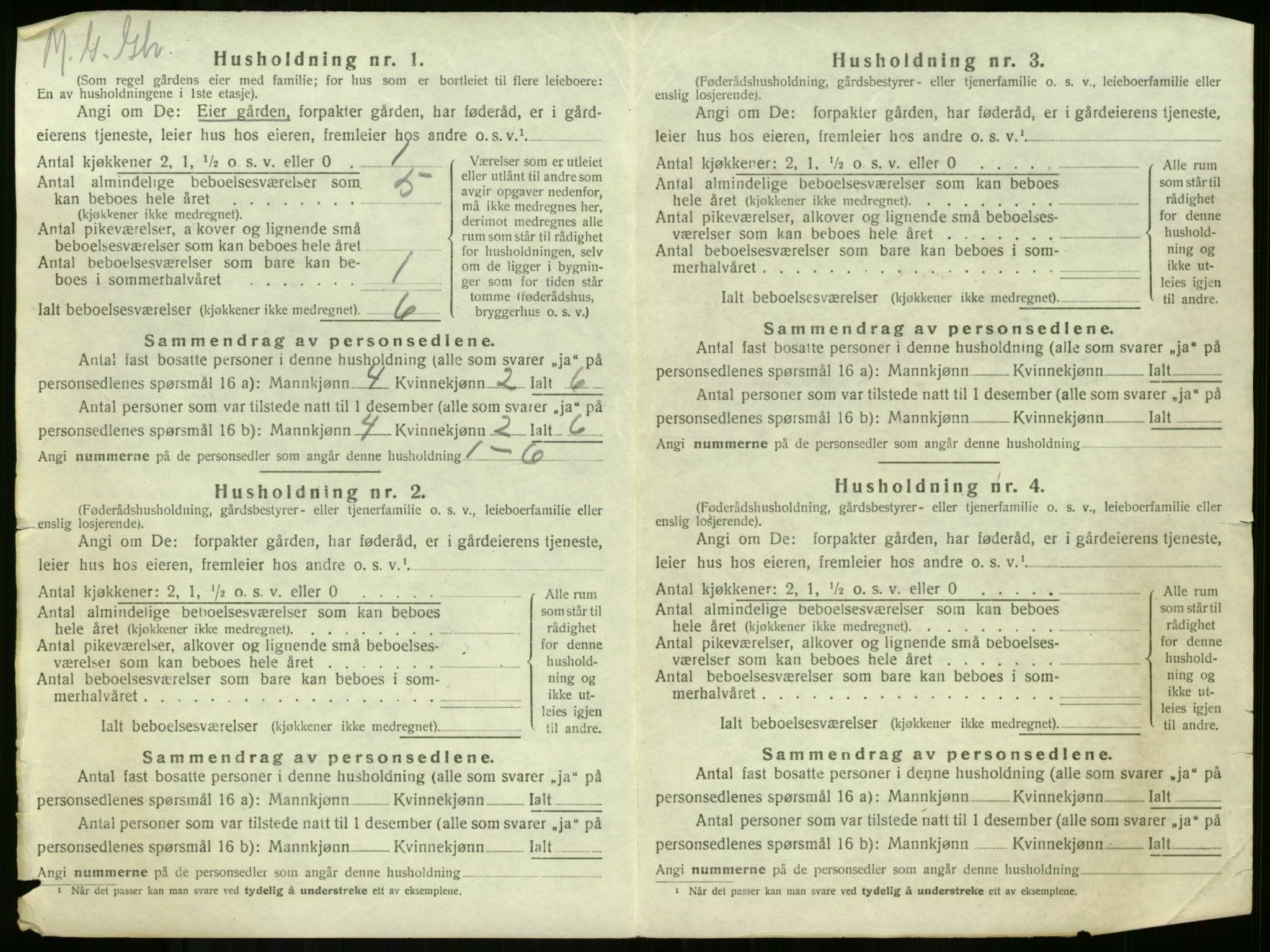 SAKO, 1920 census for Borre, 1920, p. 1377