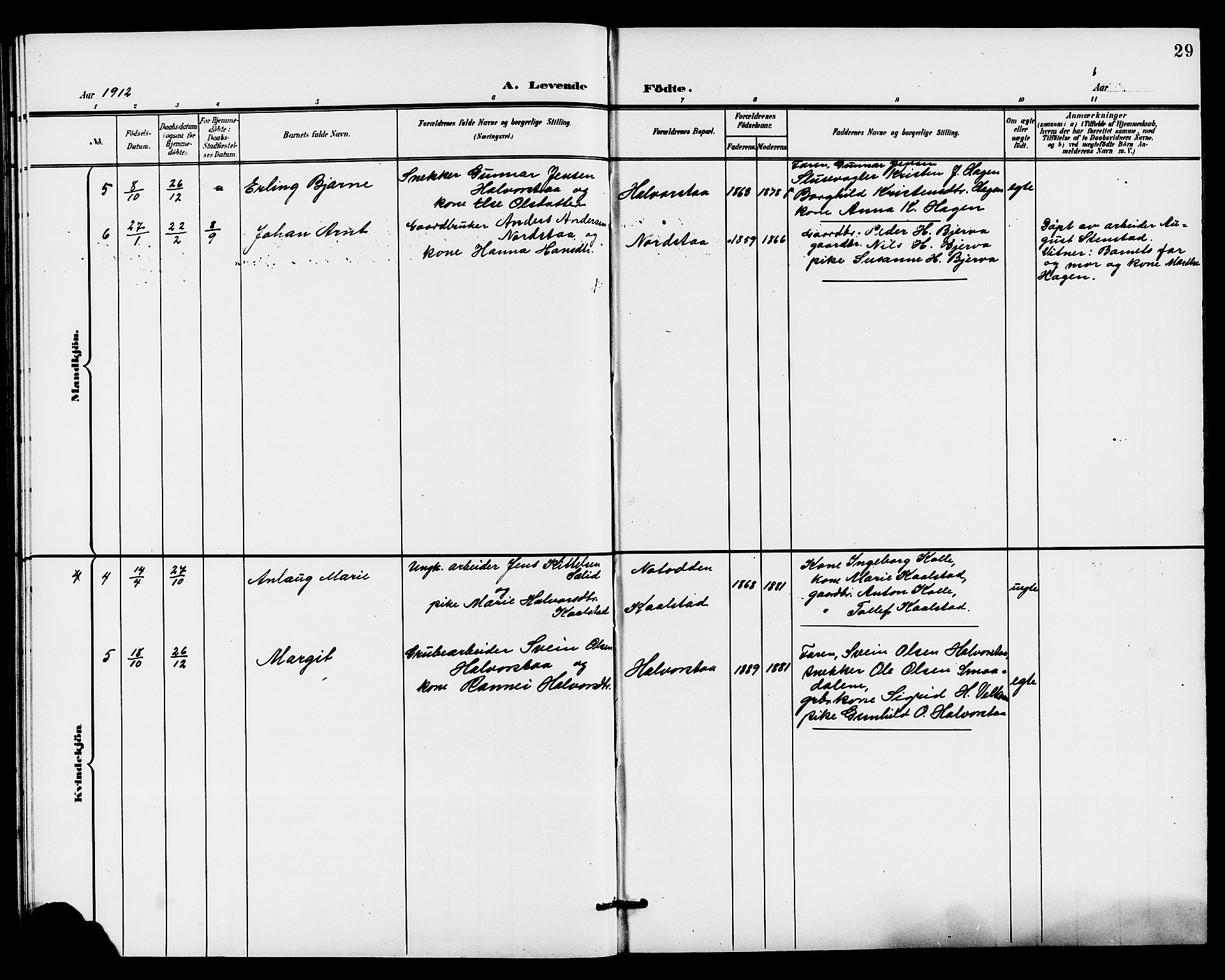 Holla kirkebøker, SAKO/A-272/G/Gb/L0002: Parish register (copy) no. II 2, 1897-1913, p. 29