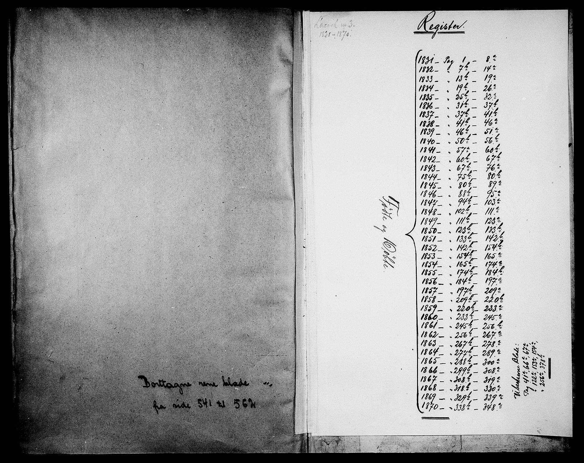 Larvik kirkebøker, AV/SAKO-A-352/G/Ga/L0003a: Parish register (copy) no. I 3A, 1830-1870