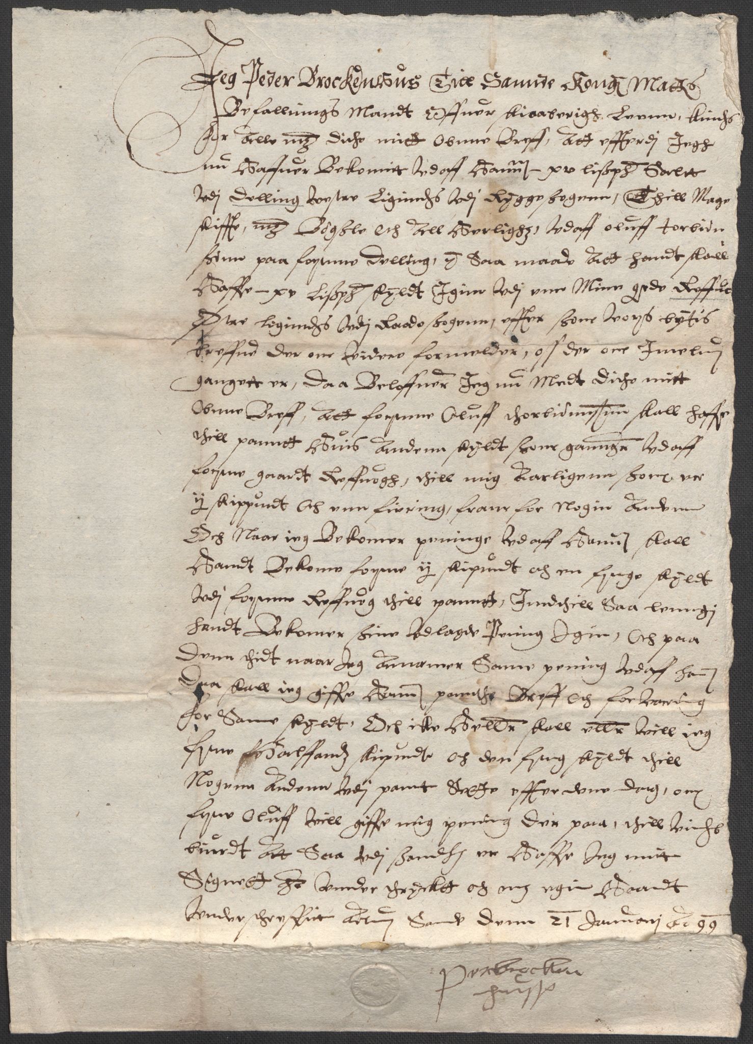 Riksarkivets diplomsamling, AV/RA-EA-5965/F12/L0004: Pk. 7 (I), 1490-1729, p. 24