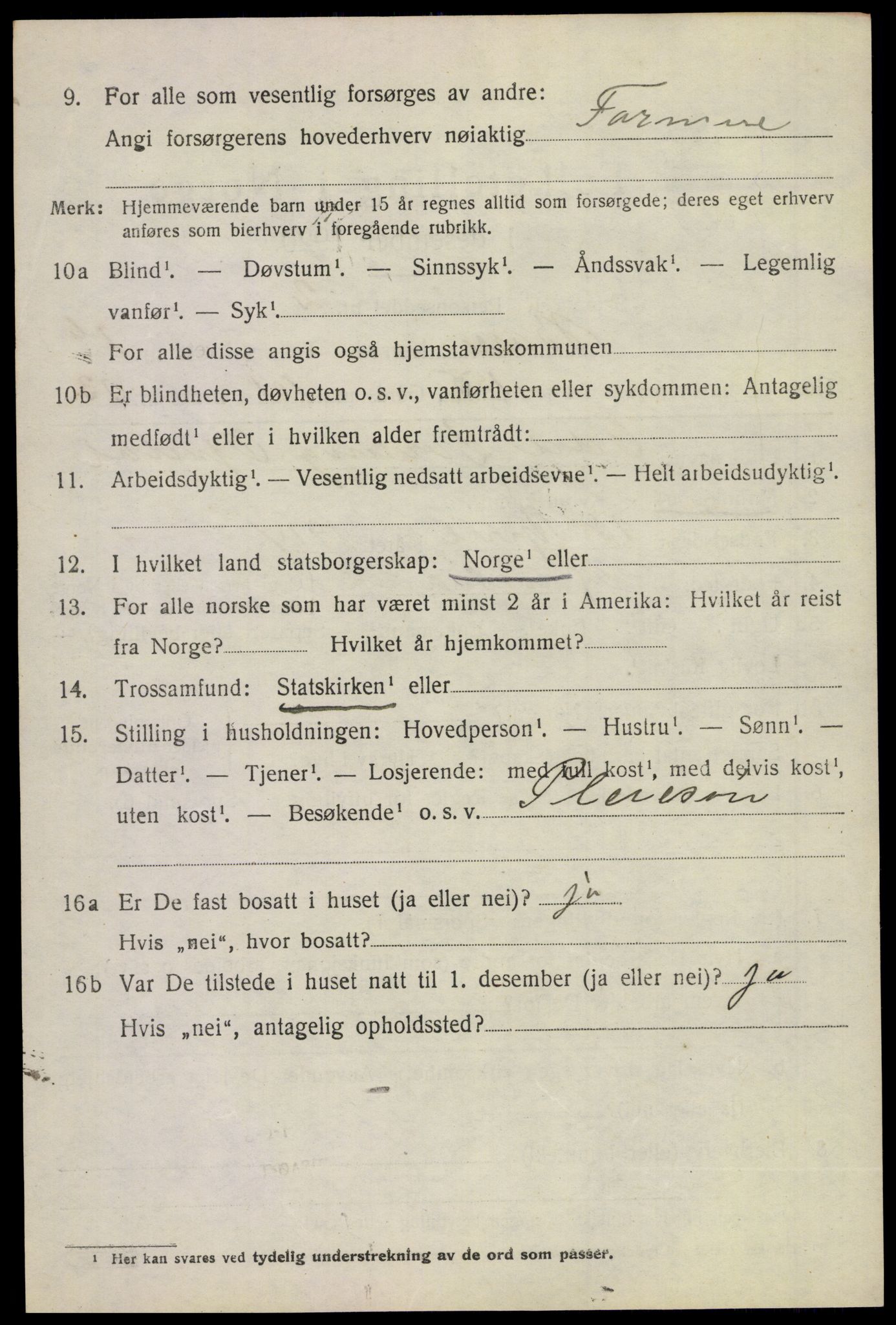 SAKO, 1920 census for Borre, 1920, p. 4185