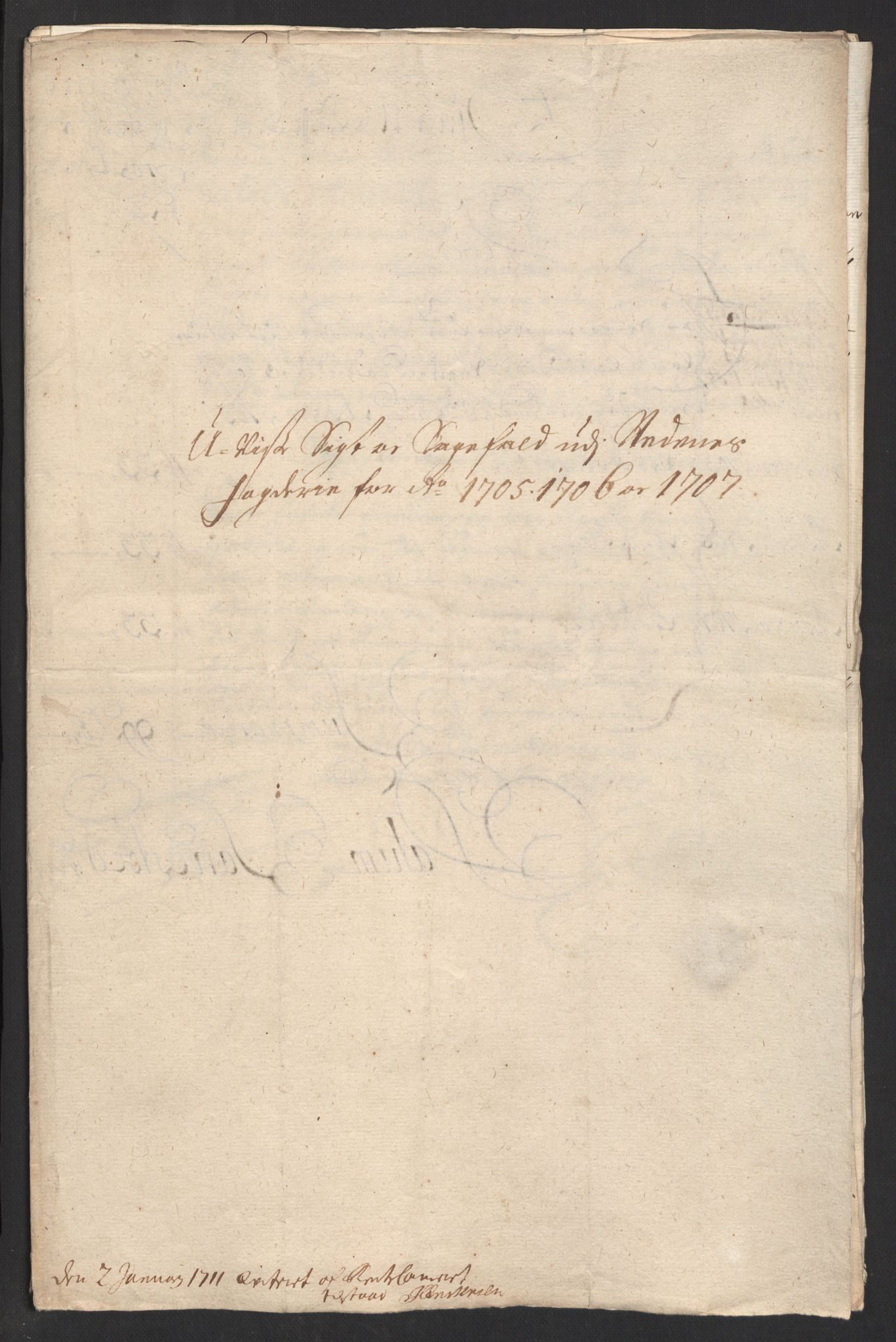 Rentekammeret inntil 1814, Reviderte regnskaper, Fogderegnskap, AV/RA-EA-4092/R39/L2318: Fogderegnskap Nedenes, 1706-1709, p. 229