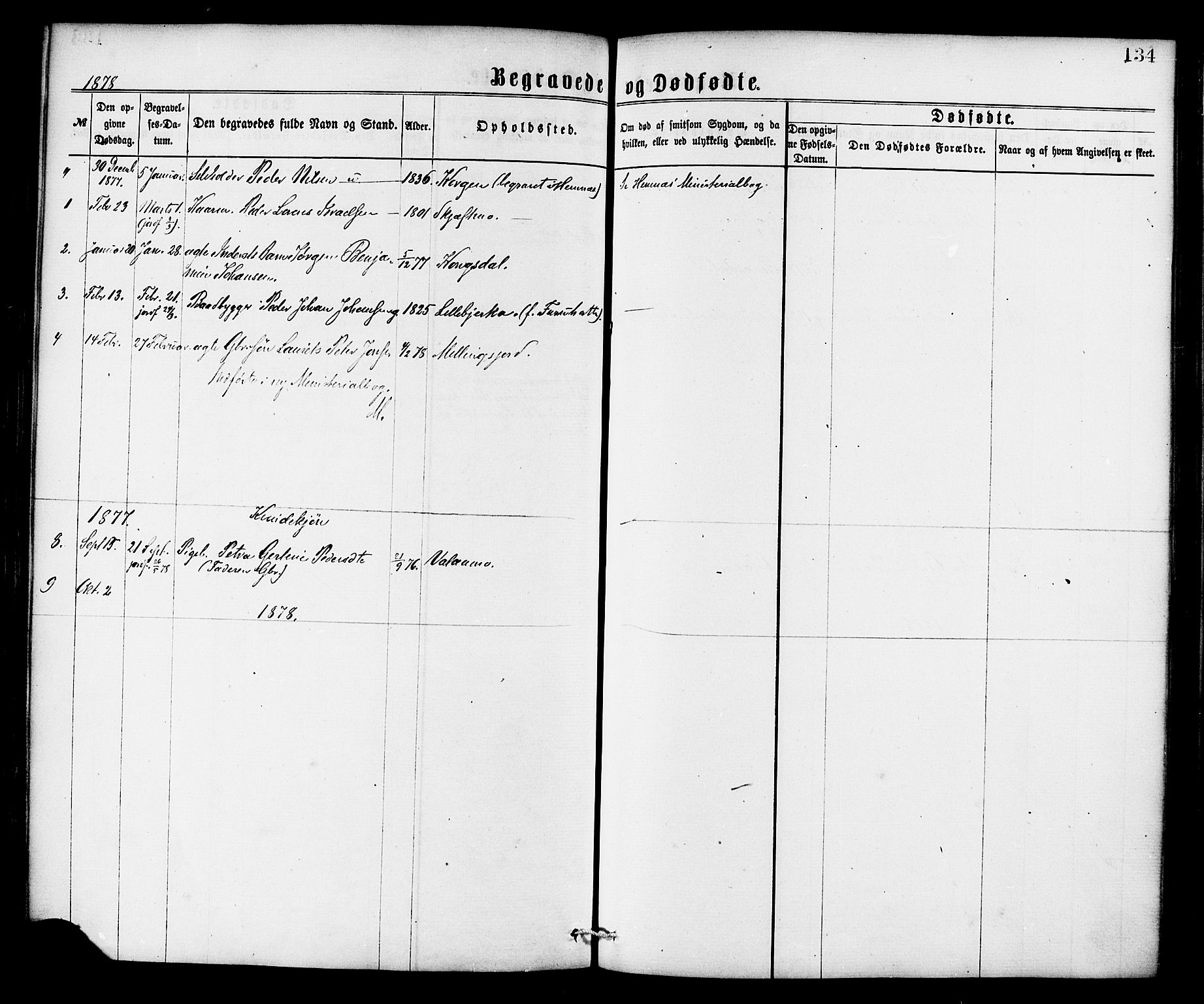 Ministerialprotokoller, klokkerbøker og fødselsregistre - Nordland, AV/SAT-A-1459/826/L0378: Parish register (official) no. 826A01, 1865-1878, p. 134