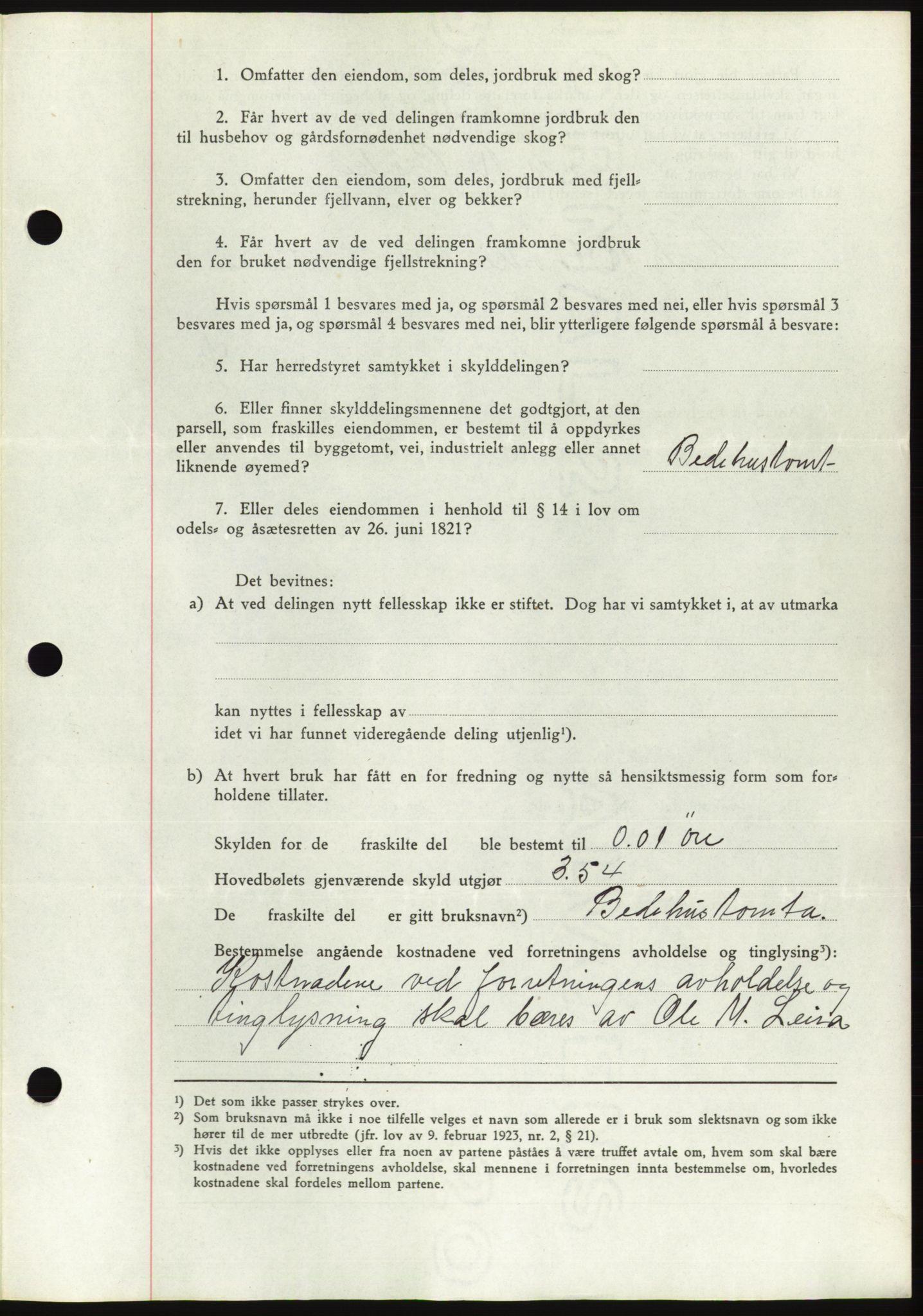 Søre Sunnmøre sorenskriveri, AV/SAT-A-4122/1/2/2C/L0076: Mortgage book no. 2A, 1943-1944, Diary no: : 1082/1944