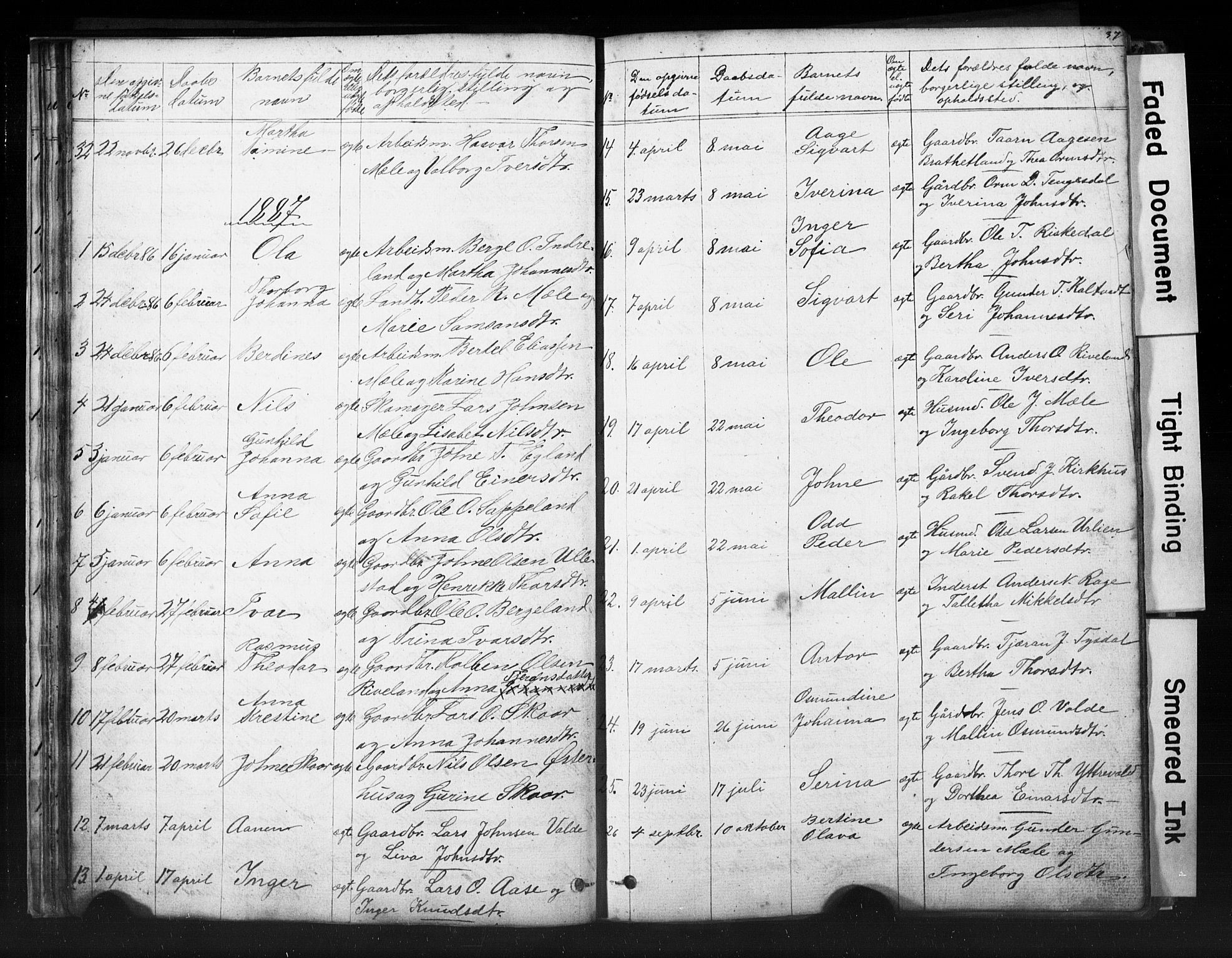 Hjelmeland sokneprestkontor, AV/SAST-A-101843/01/V/L0006: Parish register (copy) no. B 6, 1856-1884, p. 37