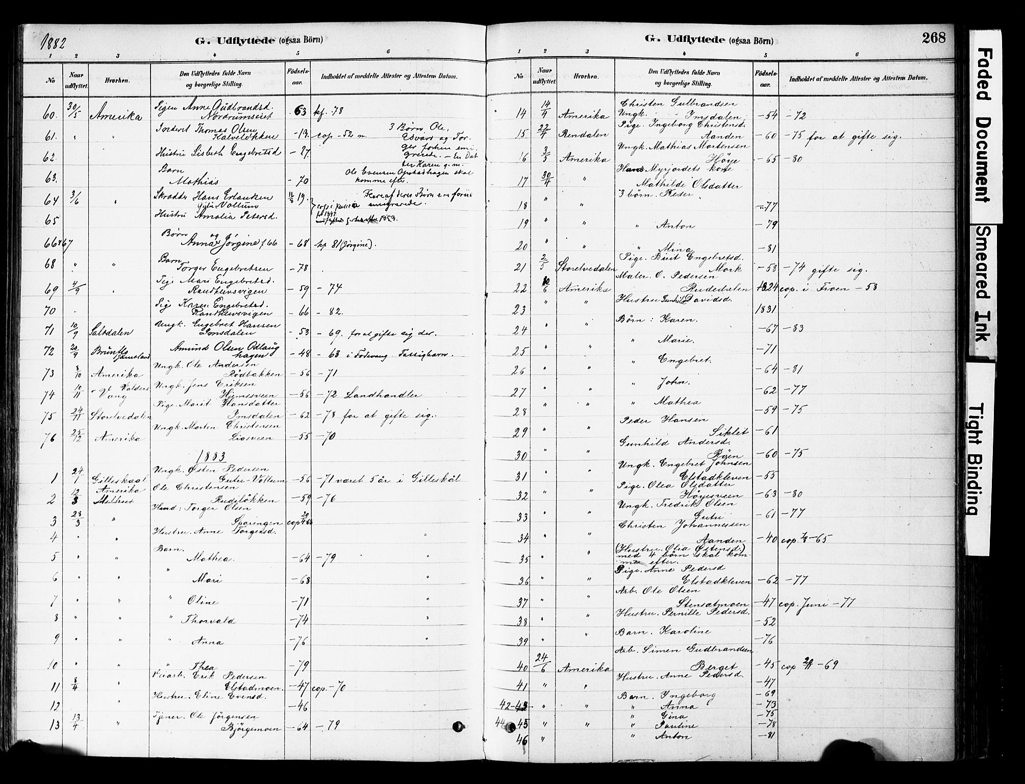 Ringebu prestekontor, SAH/PREST-082/H/Ha/Haa/L0008: Parish register (official) no. 8, 1878-1898, p. 268