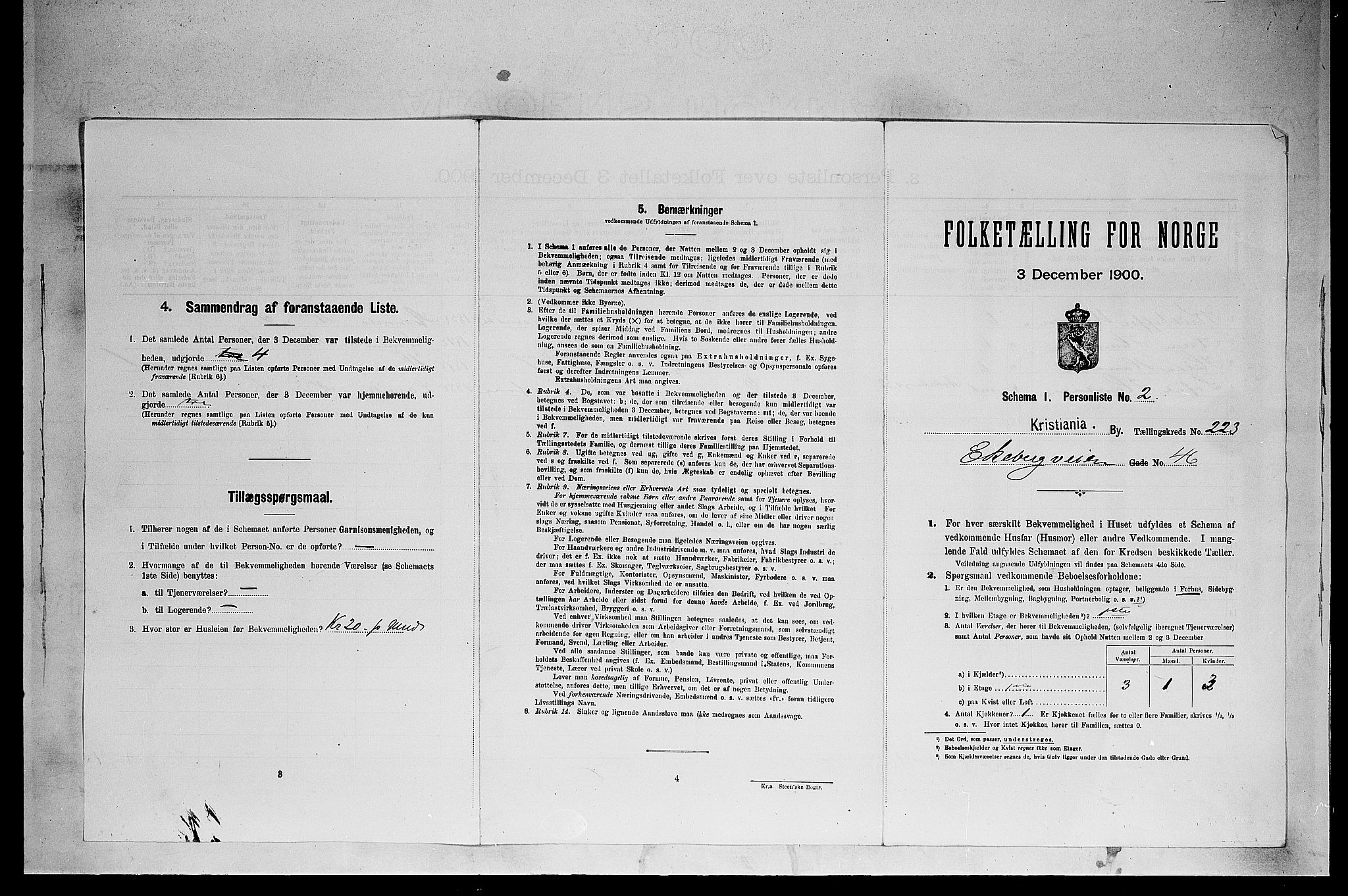 SAO, 1900 census for Kristiania, 1900, p. 18919