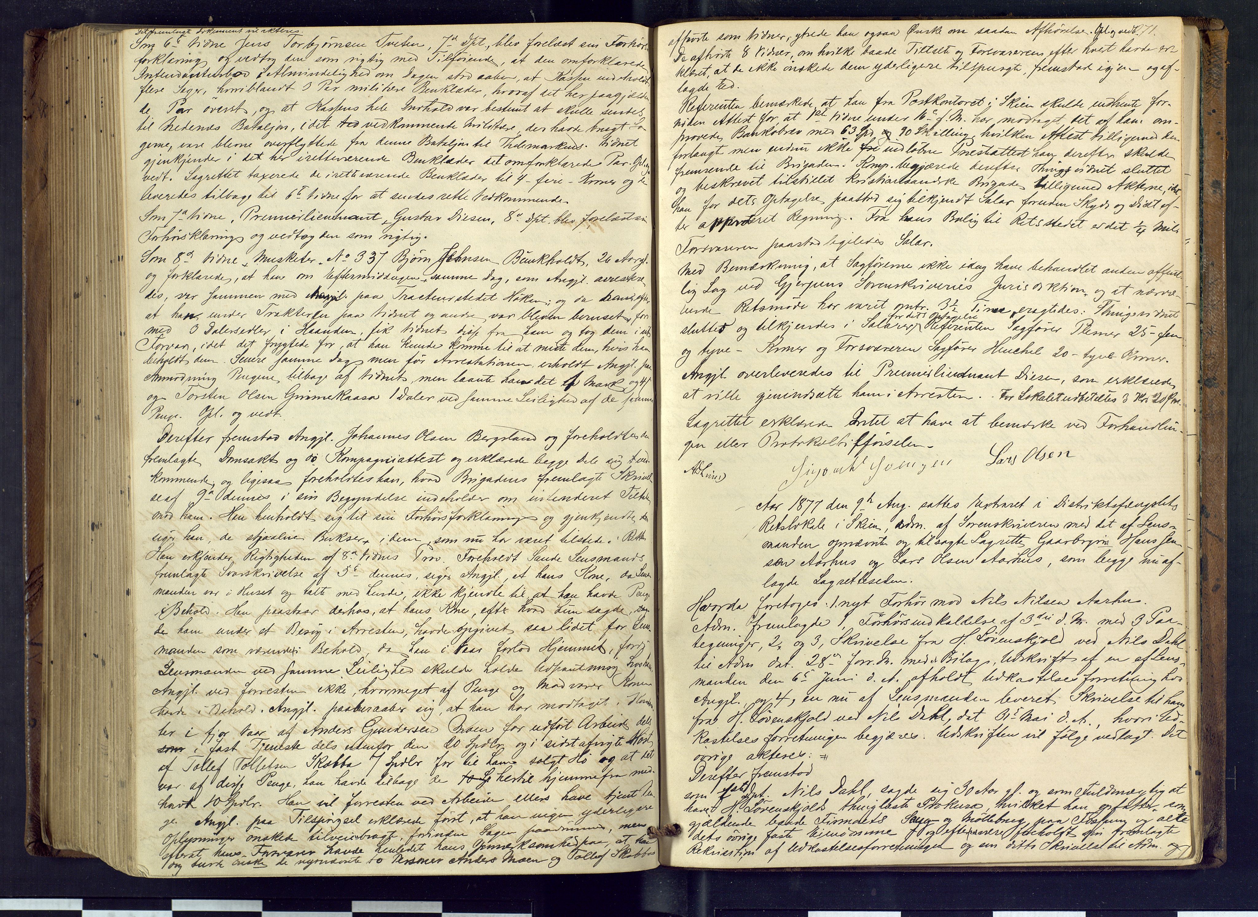 Gjerpen sorenskriveri, AV/SAKO-A-216/F/Fb/L0006: Ekstrarettsprotokoll, 1874-1877, p. 271