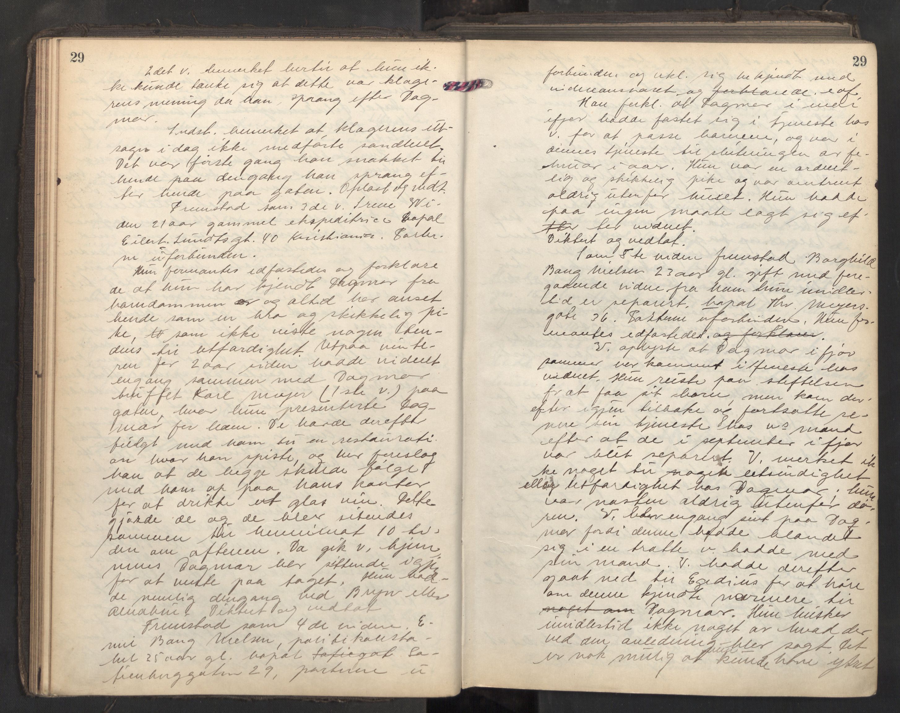 Aker sorenskriveri, AV/SAO-A-10895/F/Fc/Fcb/L0082: Ekstrarettsprotokoll, 1918-1920, p. 28b-29a