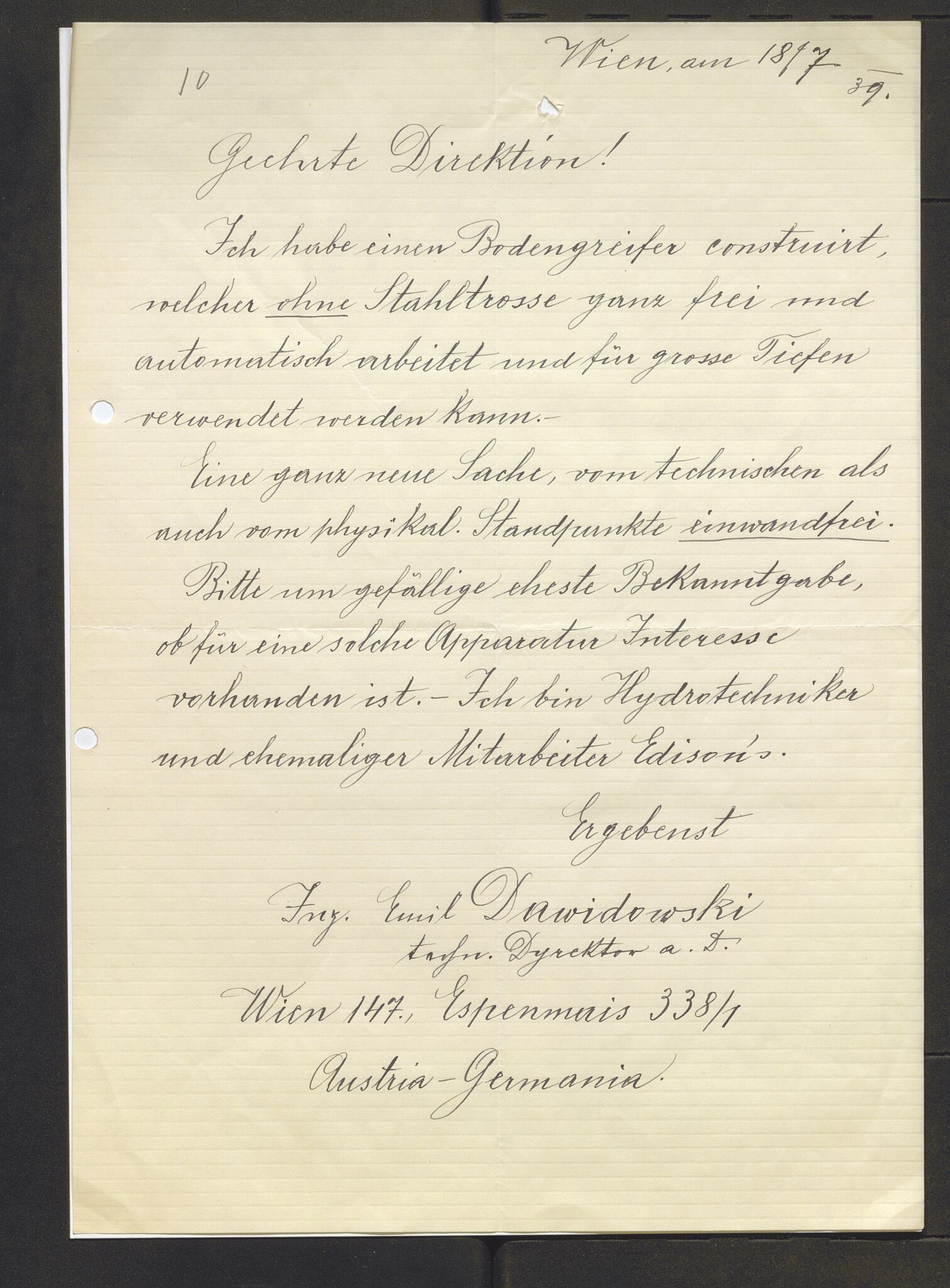 Bergens Museum, AV/SAB-A-17301/13/D/L0002: Korrespondanse , 1928-1940, p. 401