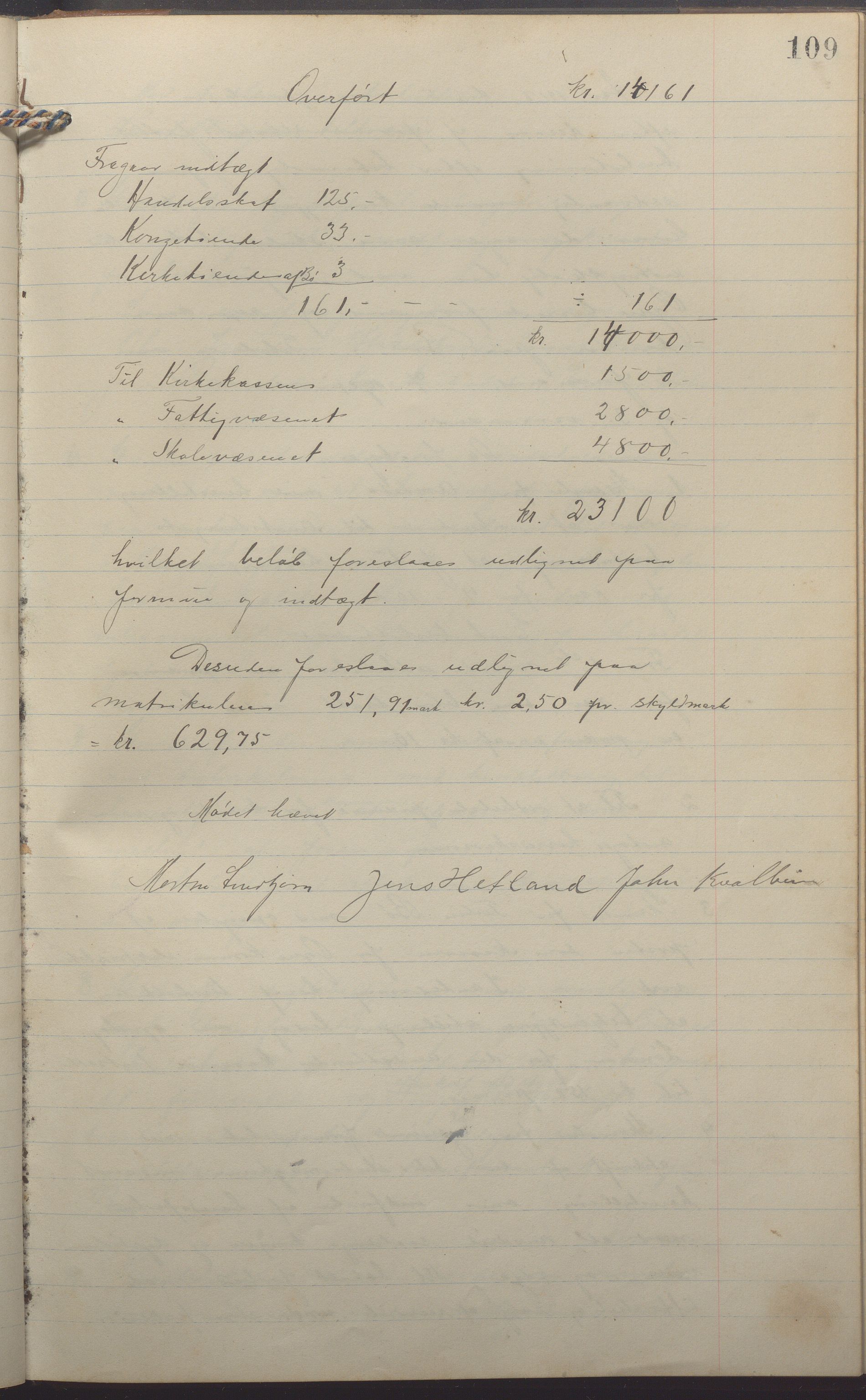 Ogna kommune- Formannskapet, IKAR/K-100909/A/L0003: Møtebok, 1910-1918, p. 109a