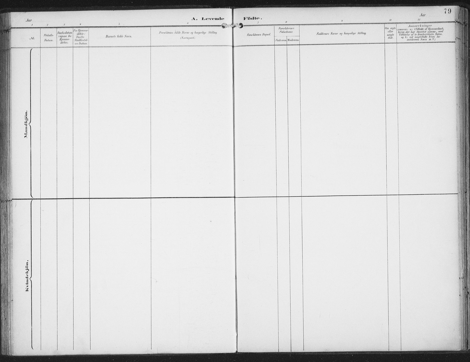 Lenvik sokneprestembete, AV/SATØ-S-1310/H/Ha/Haa/L0015kirke: Parish register (official) no. 15, 1896-1915, p. 79