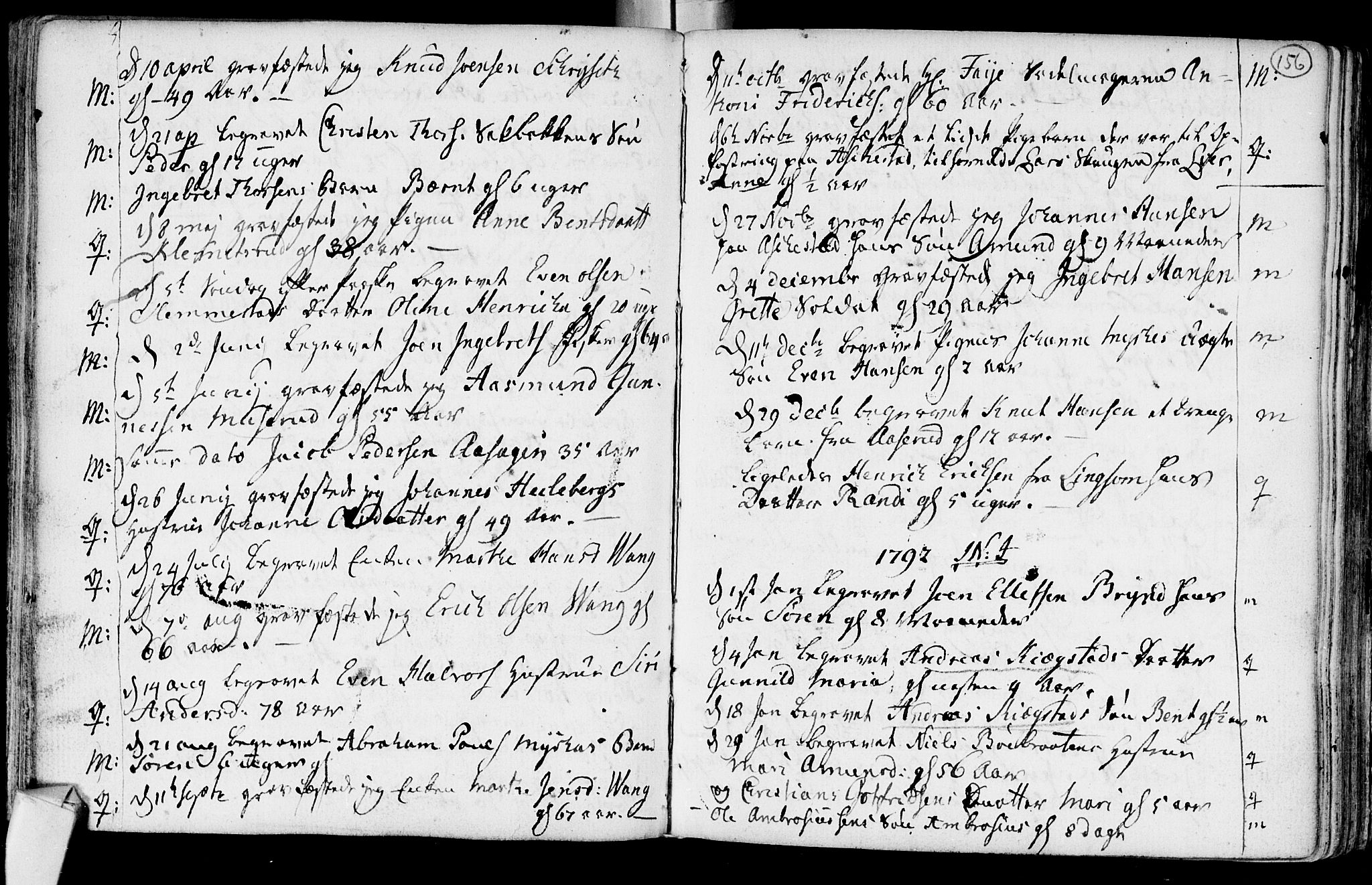 Røyken kirkebøker, SAKO/A-241/F/Fa/L0003: Parish register (official) no. 3, 1782-1813, p. 156