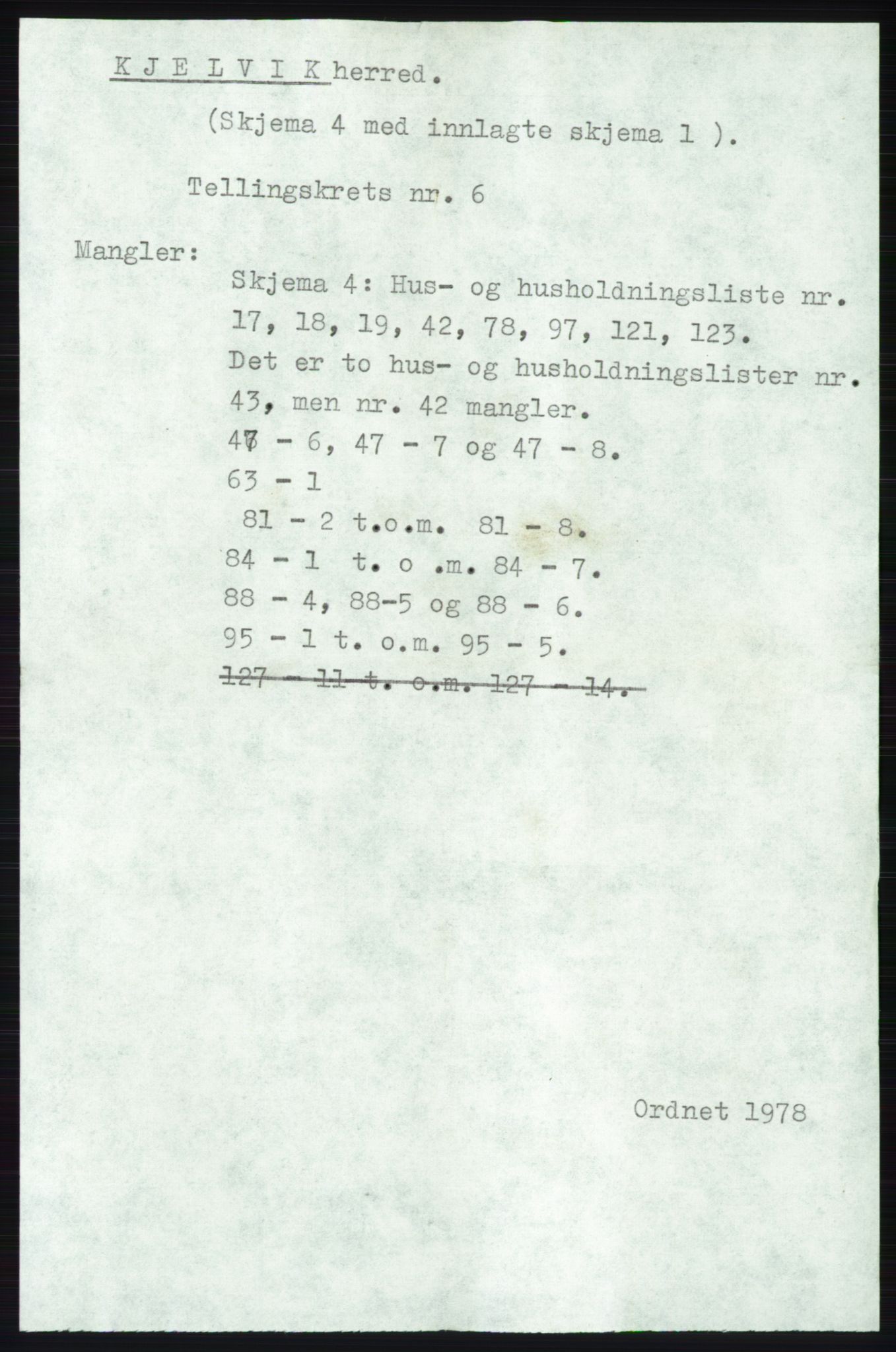 SATØ, 1920 census for Kjelvik, 1920, p. 3616