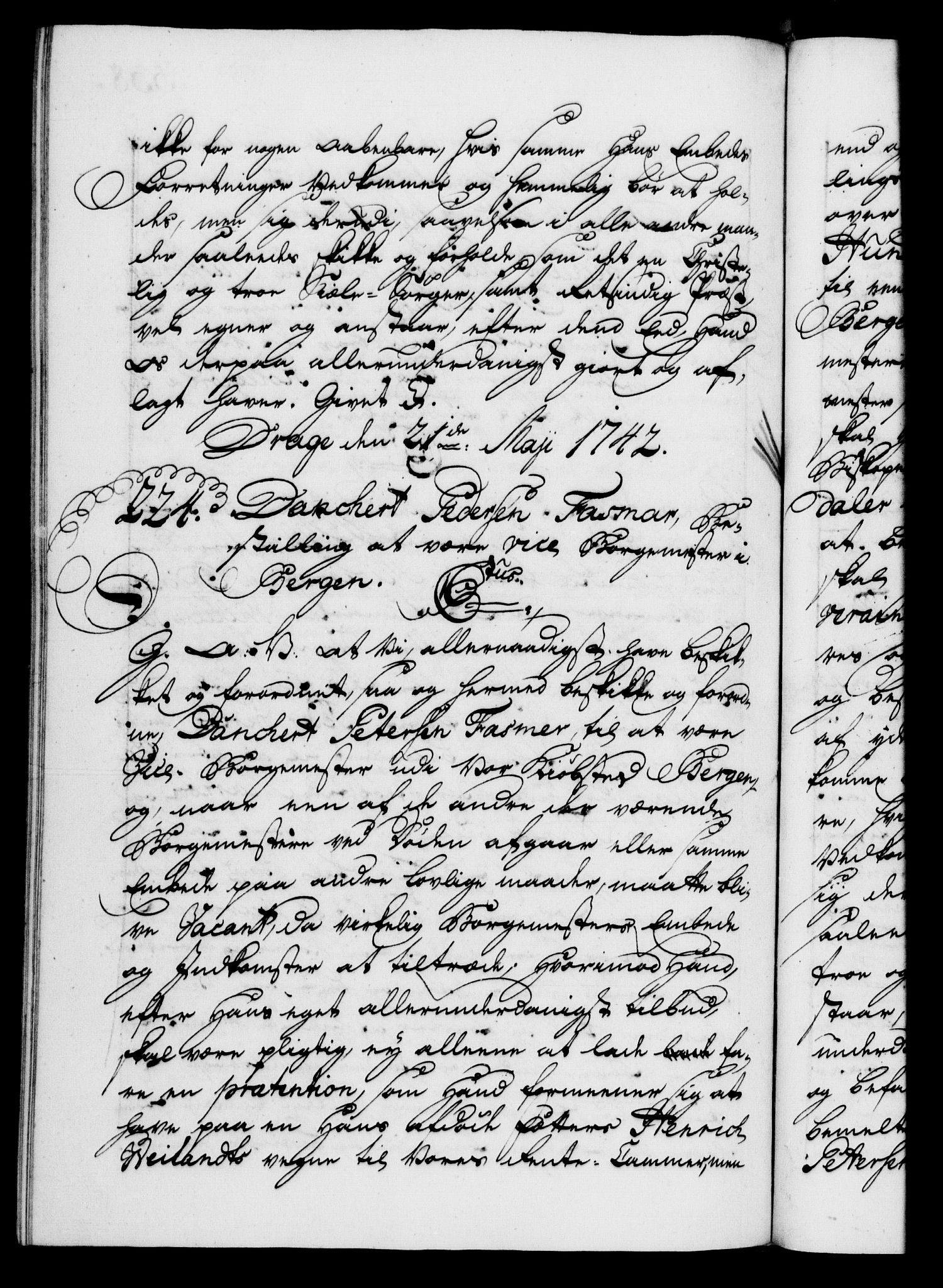 Danske Kanselli 1572-1799, AV/RA-EA-3023/F/Fc/Fca/Fcaa/L0032: Norske registre, 1741-1742, p. 538b