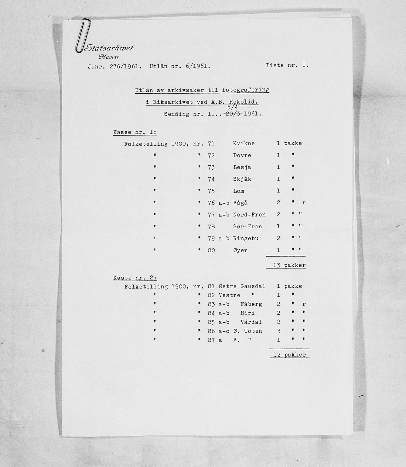 SAH, 1900 census for Østre Toten, 1900, p. 65