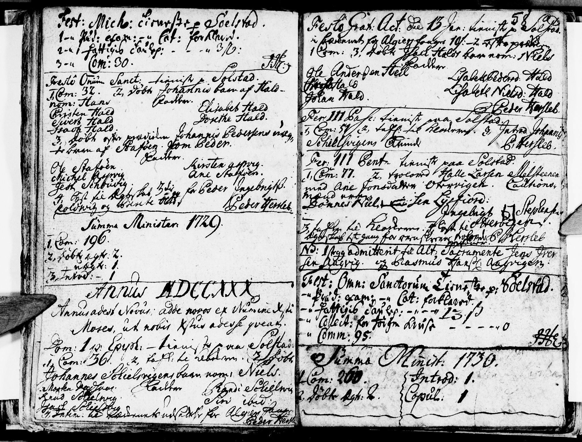 Ministerialprotokoller, klokkerbøker og fødselsregistre - Nordland, SAT/A-1459/811/L0164: Parish register (official) no. 811A01, 1677-1762, p. 58