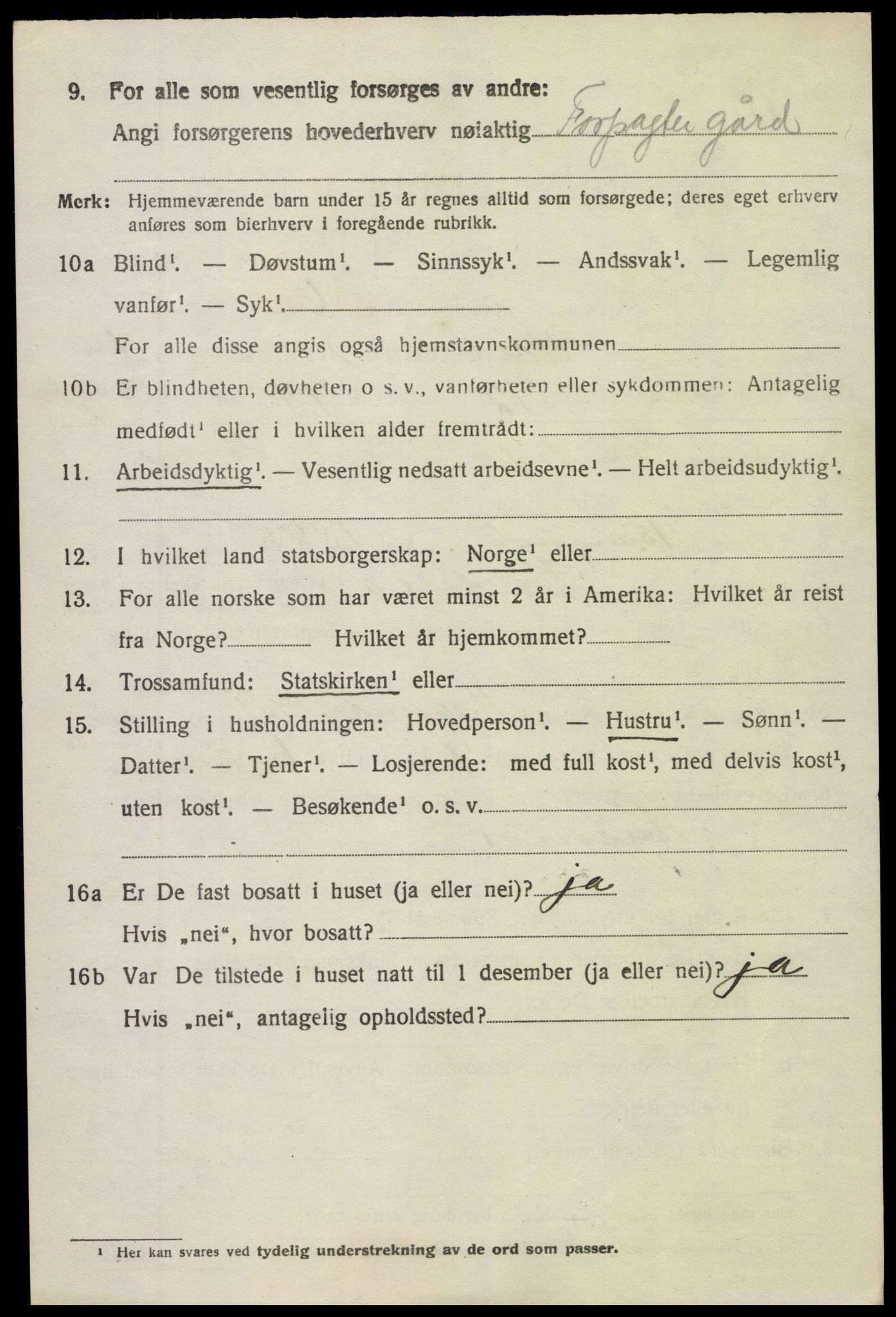 SAK, 1920 census for Holt, 1920, p. 8115