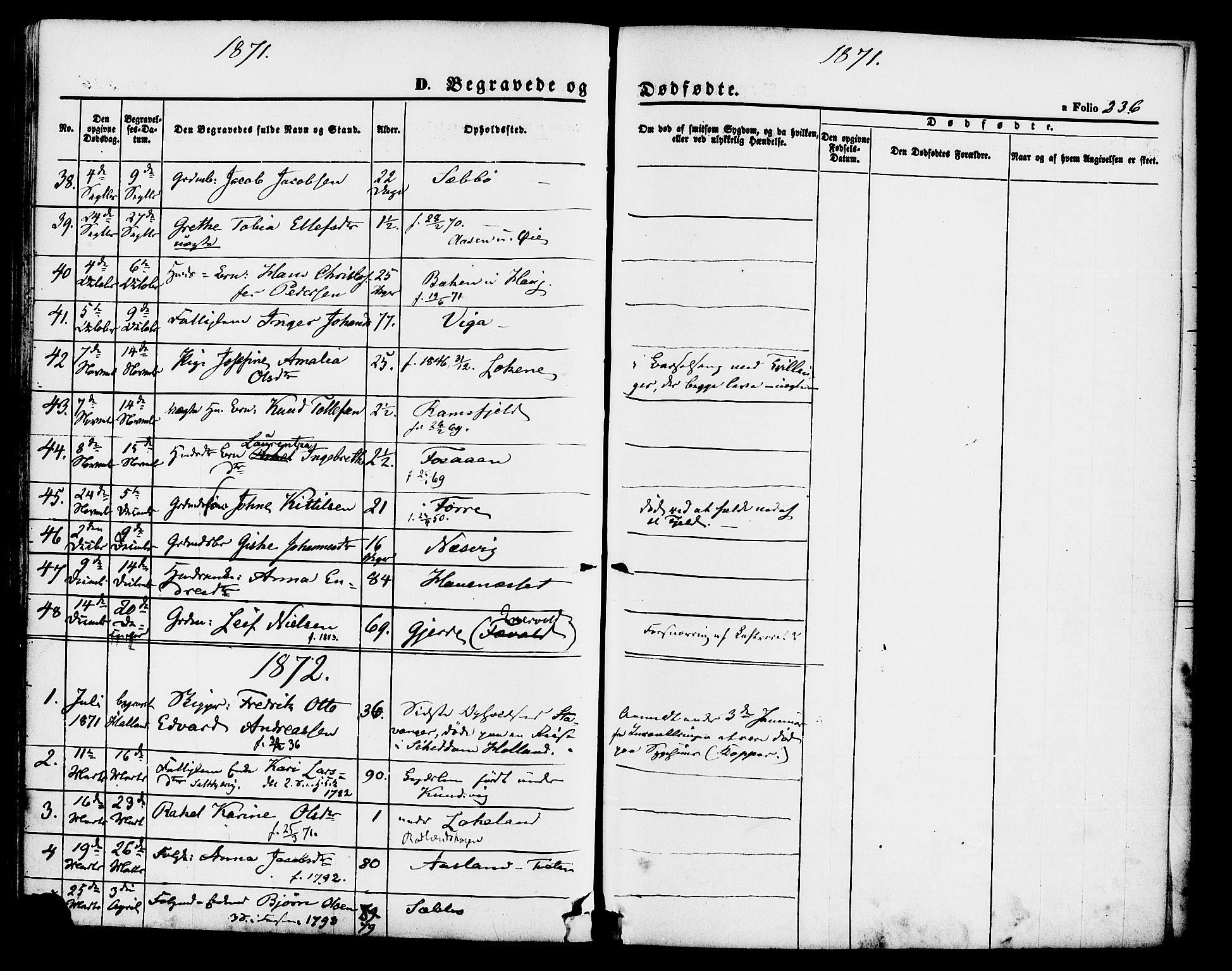 Hjelmeland sokneprestkontor, SAST/A-101843/01/IV/L0011: Parish register (official) no. A 11, 1861-1878, p. 236