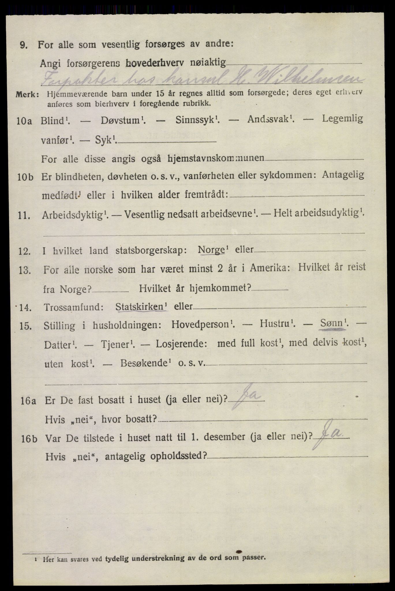 SAKO, 1920 census for Sem, 1920, p. 12566